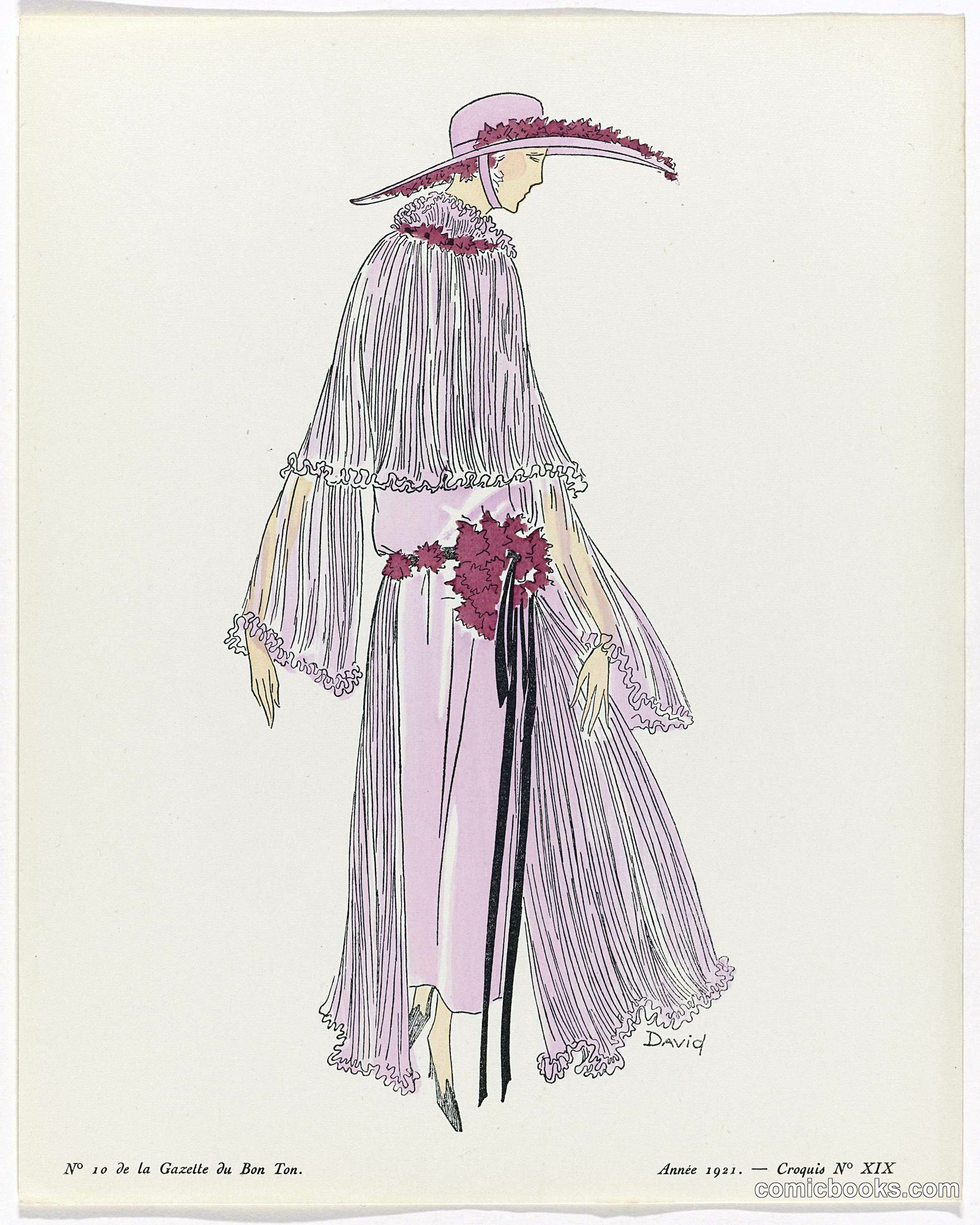 Fashion Illustration from Gazette du Bon Ton