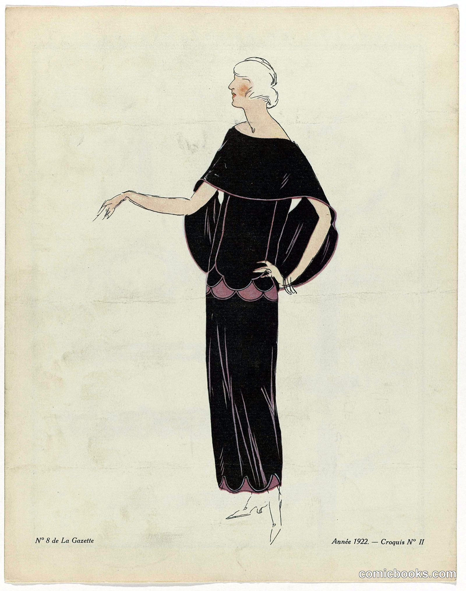 Fashion Illustration from Gazette du Bon Ton