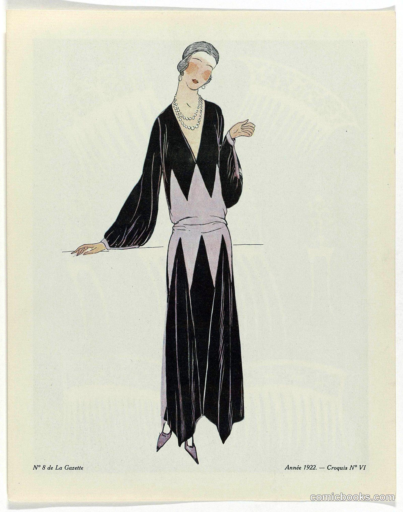 Fashion Illustration from Gazette du Bon Ton
