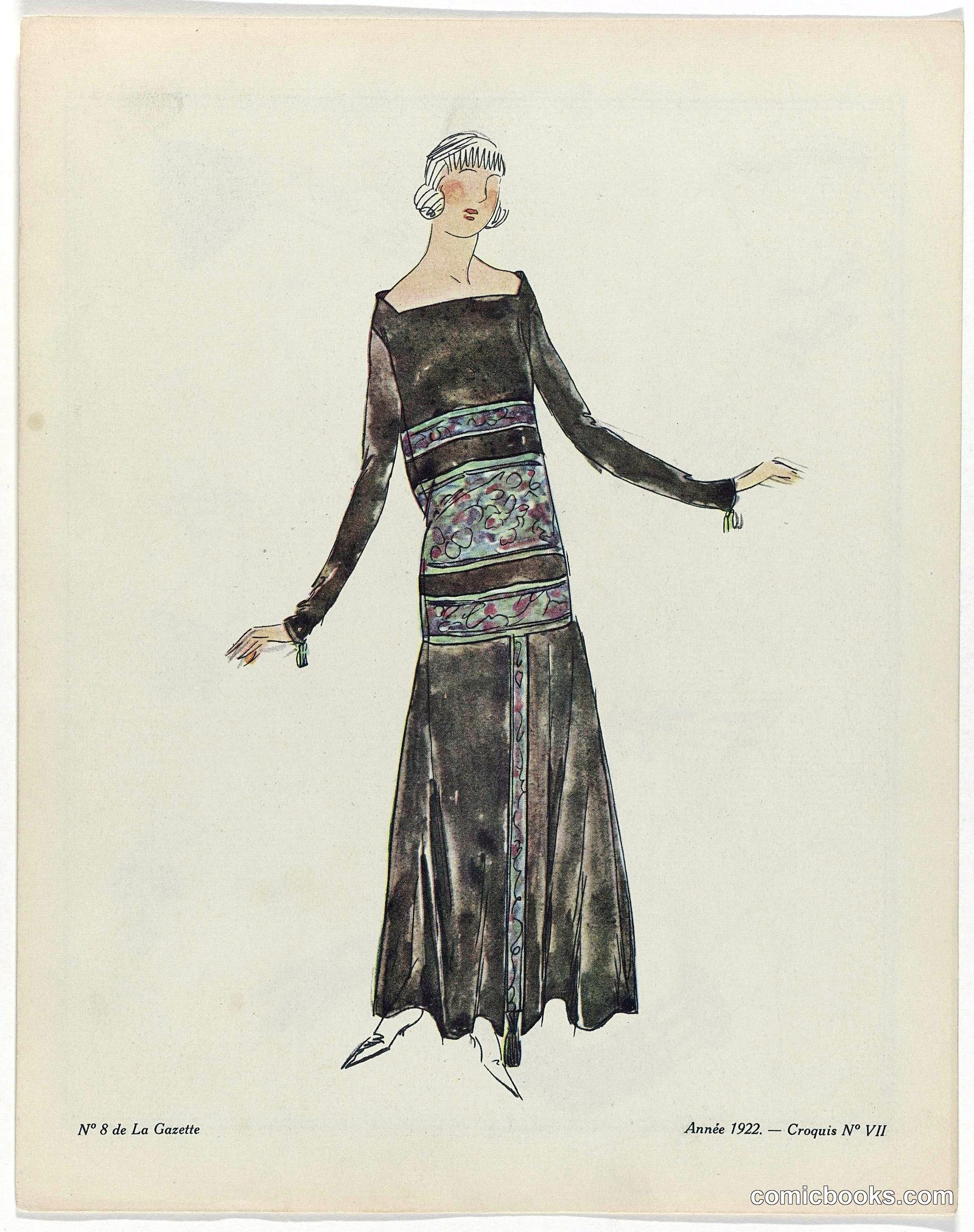 Fashion Illustration from Gazette du Bon Ton