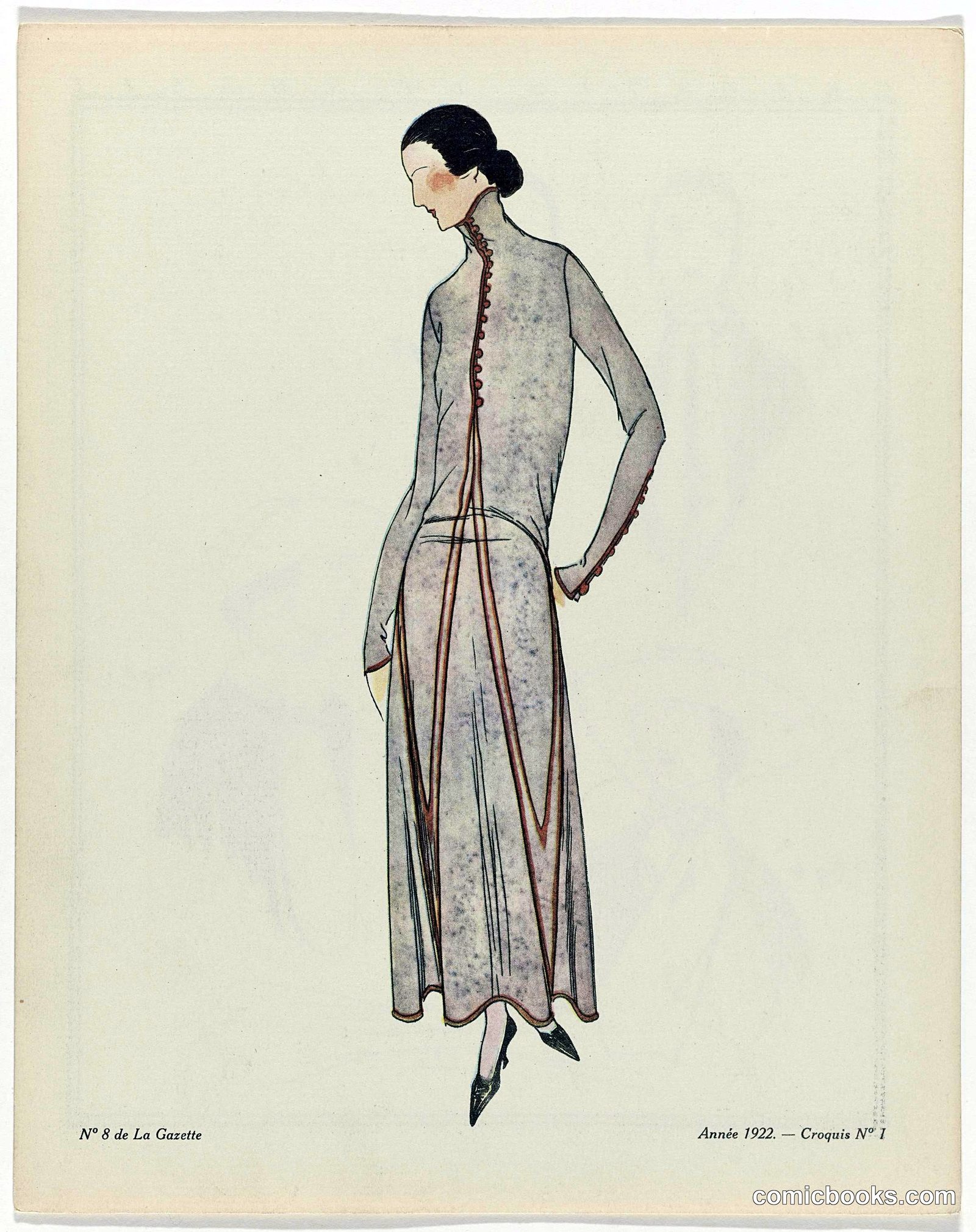 Fashion Illustration from Gazette du Bon Ton
