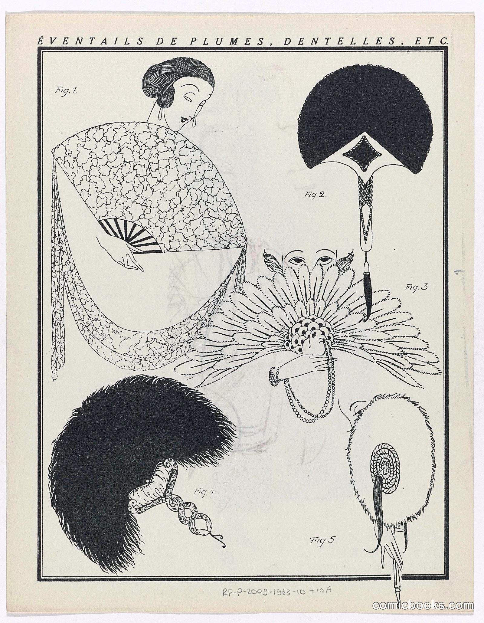 Eventails de Plumes, Dentelles, Etc. (Fans of Feathers, Laces, Etc.)