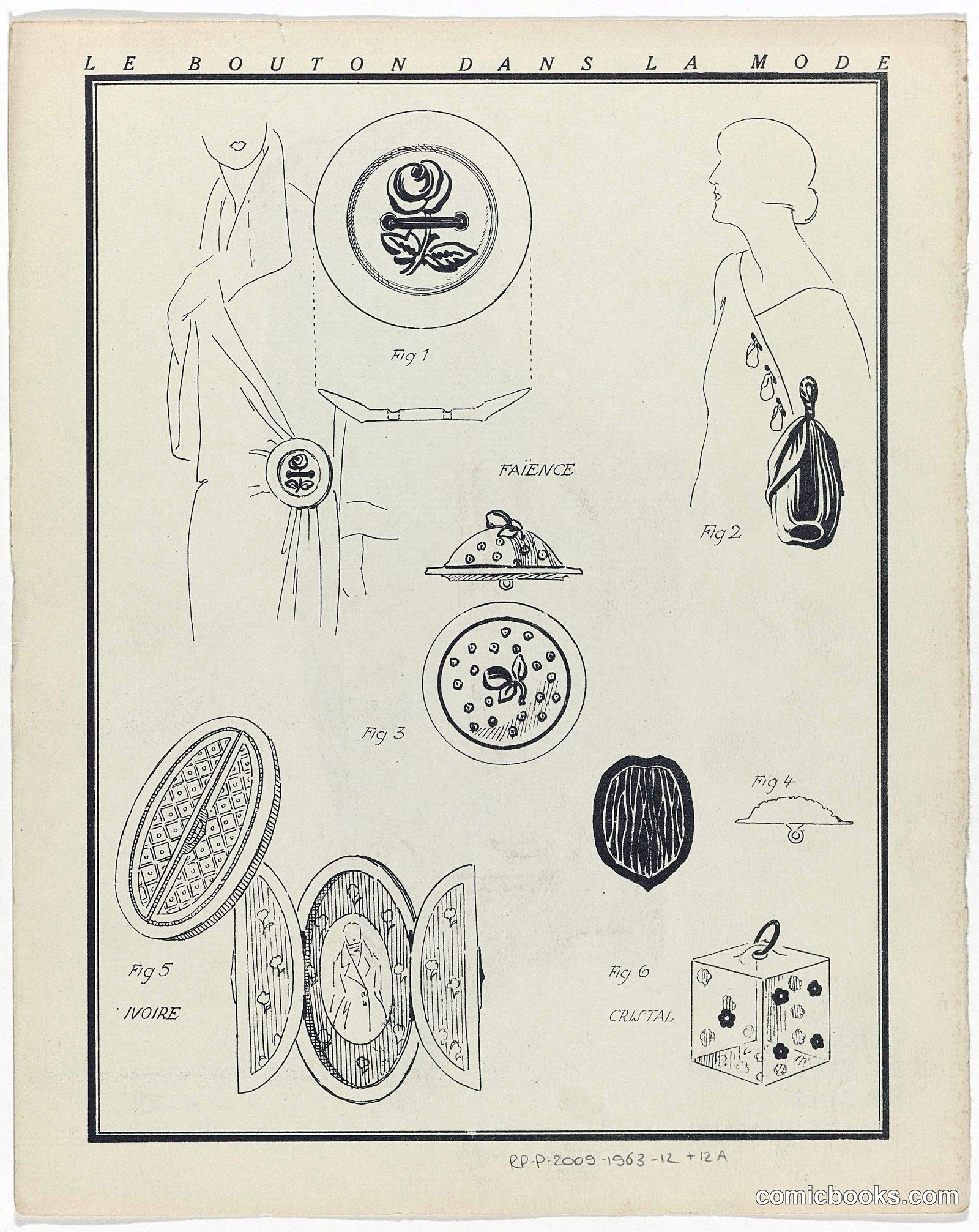 Le Bouton dans la Mode (The Button in Fashion)