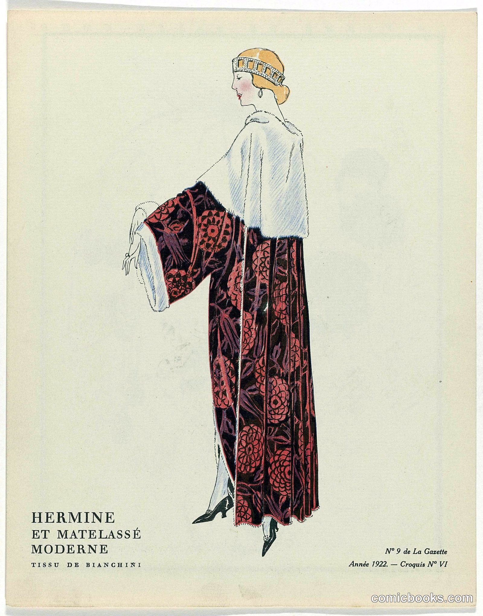Hermine et matelassé moderne