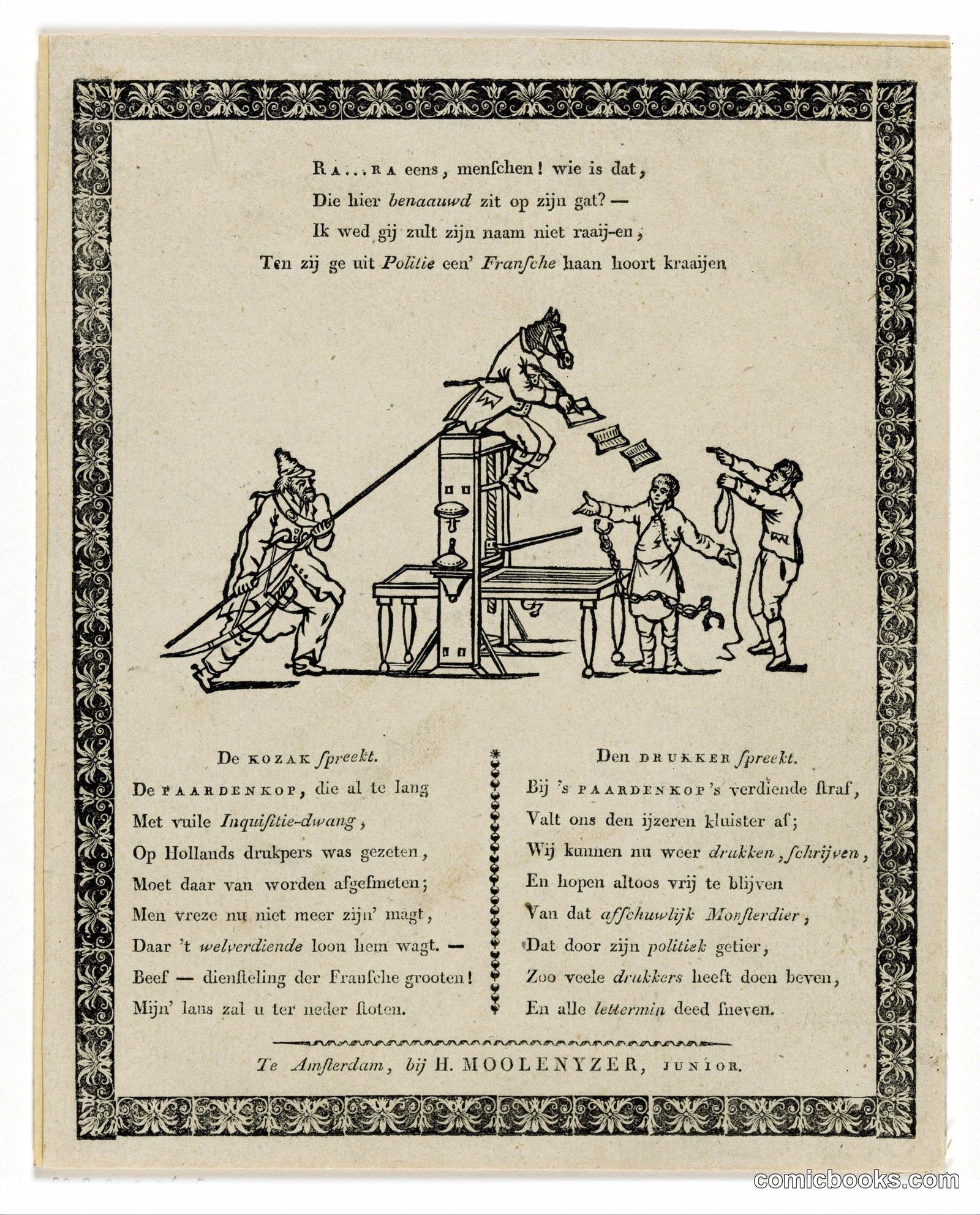 Political Satire on Inspector Van Ray During French Rule