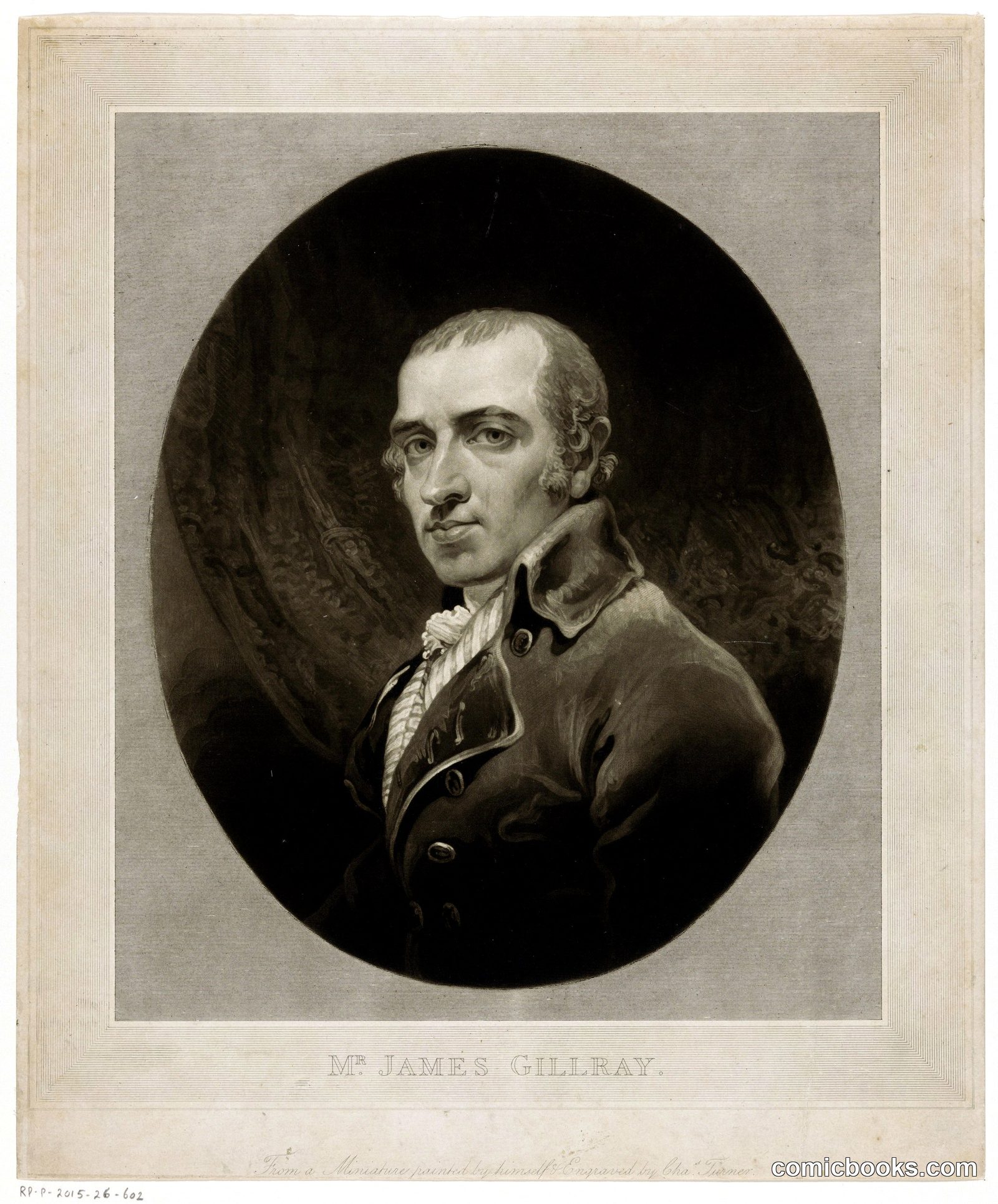 Portrait of James Gillray, Caricaturist