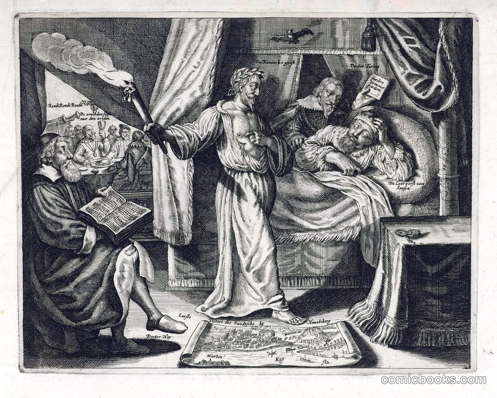 The Ghost of Gustavus II Adolf Appears at the Bedside of the Elector of Saxony
