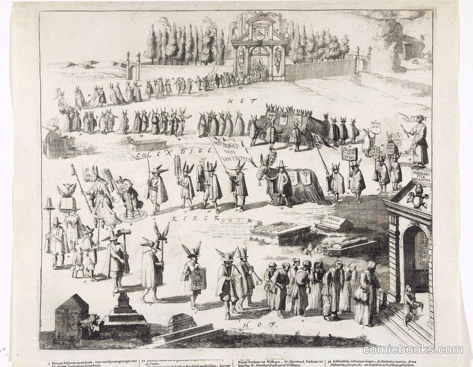 Funeral Procession of Dominie Abraham van de Velde