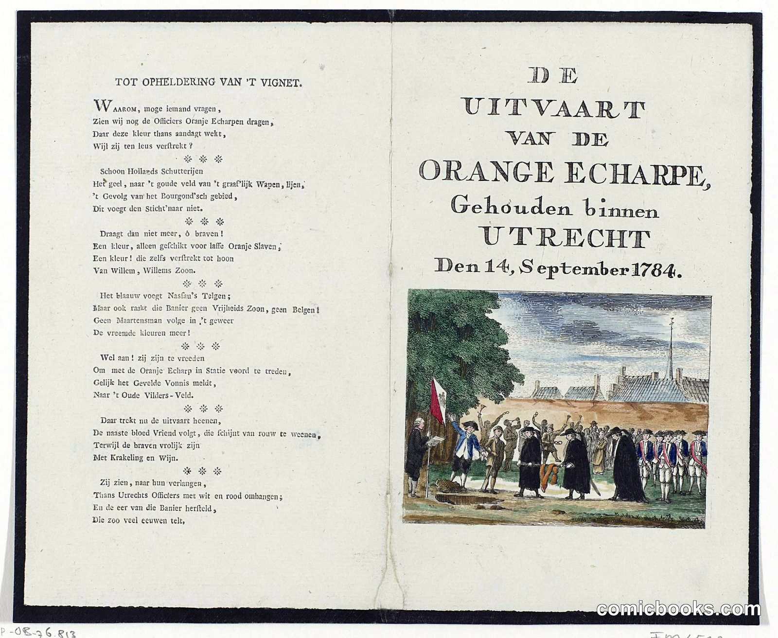 The Funeral Procession of the Orange Sash at Utrecht