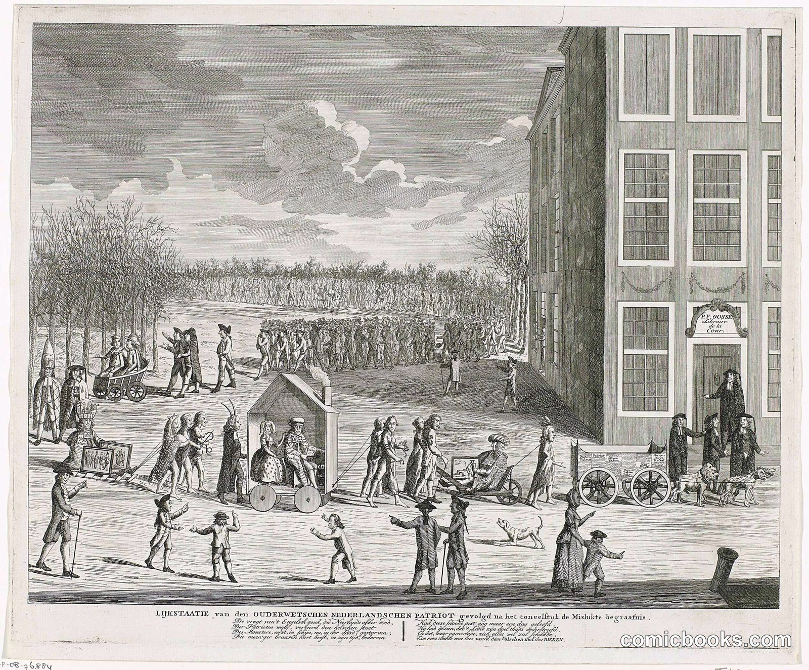 Satirical Print on the Cessation of 'The Old-Fashioned Dutch Patriot' Magazine