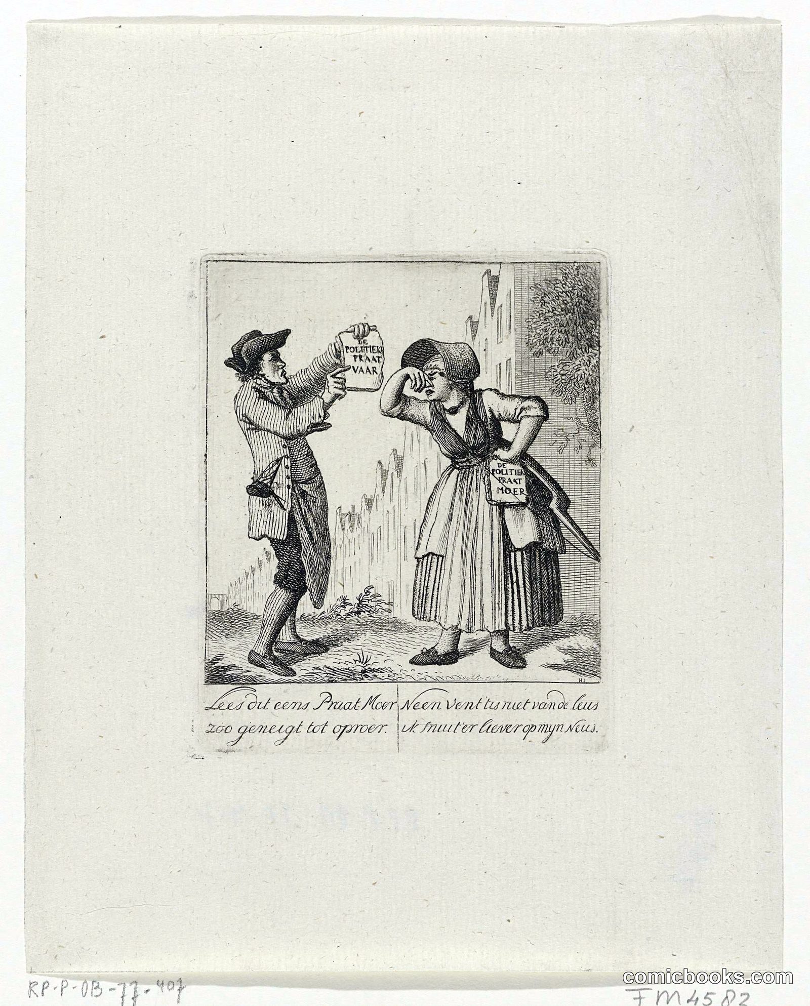 Dutch Political Satire on the Pamphlet Wars