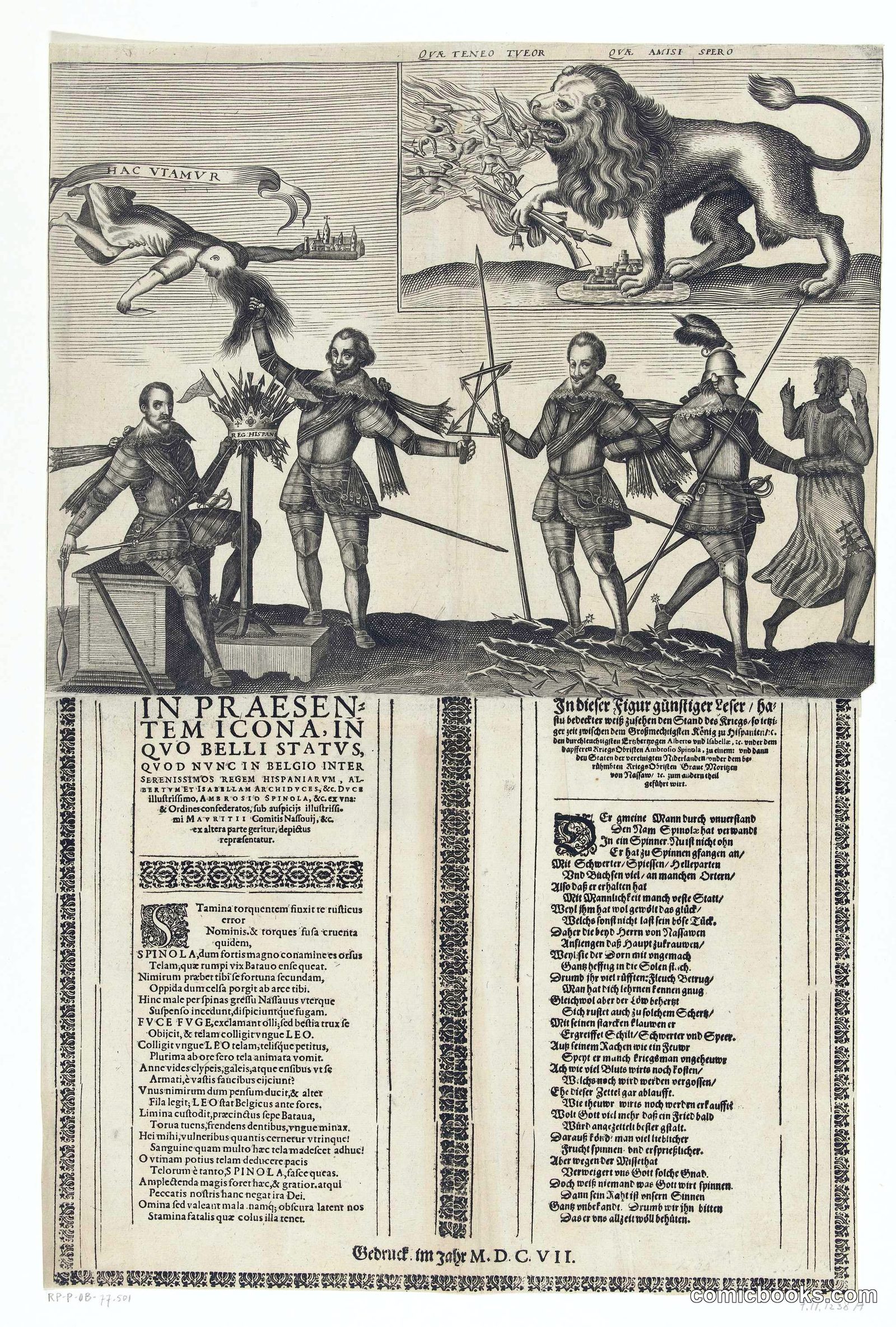 Spinola Compared to Hercules at the Spinning Wheel