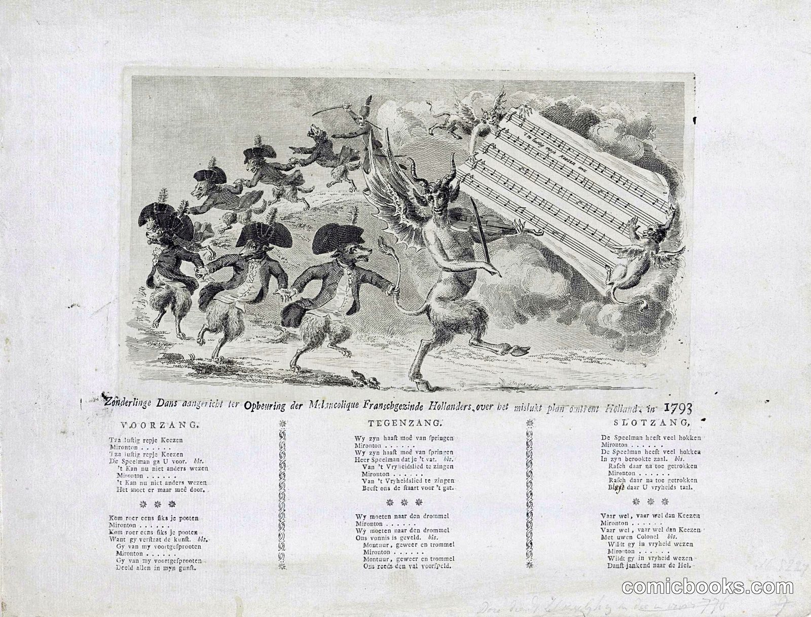 De Kezendans met de duivel als speelman (The Money Dance with the Devil as Musician)