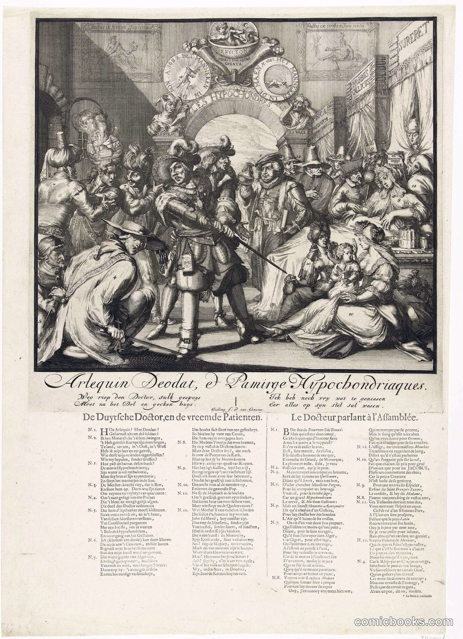 Arlequin Deodad, o Pamirge Hypochondriagues (Harlequin Deodad, or Panurge the Hypochondriac)