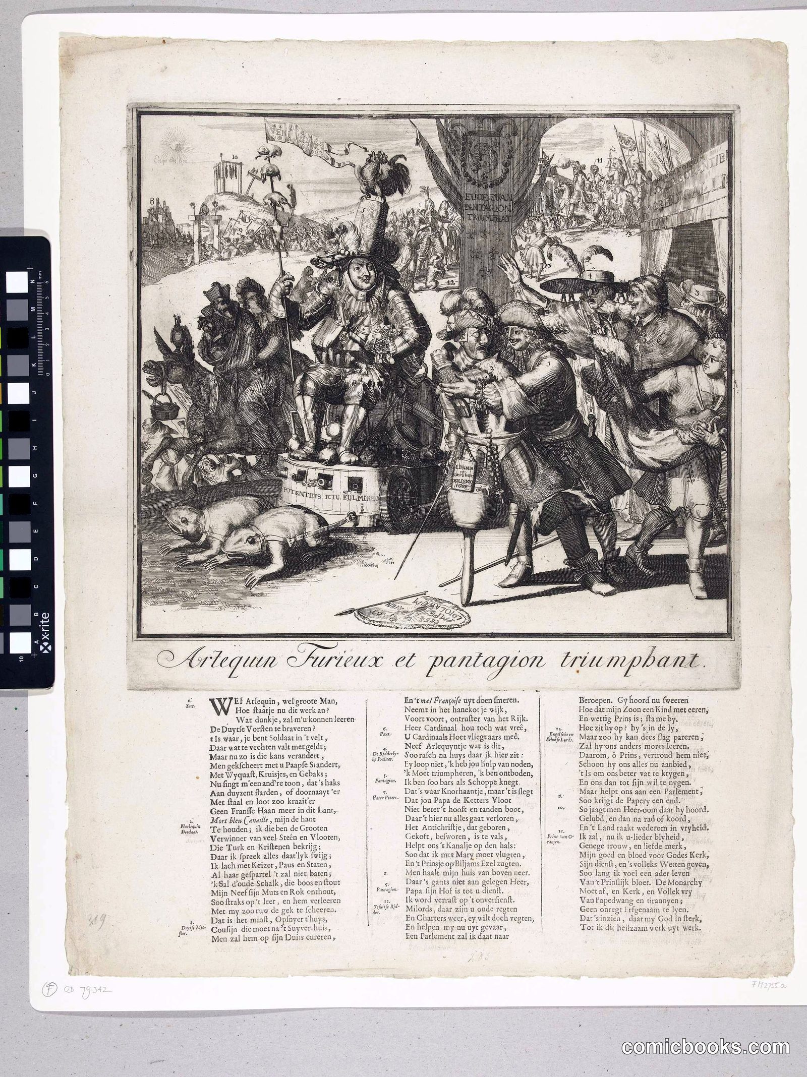 Arteguin Furieux et pantagrion triumphant (Harlequin Furious and Pantagruel Triumphant)