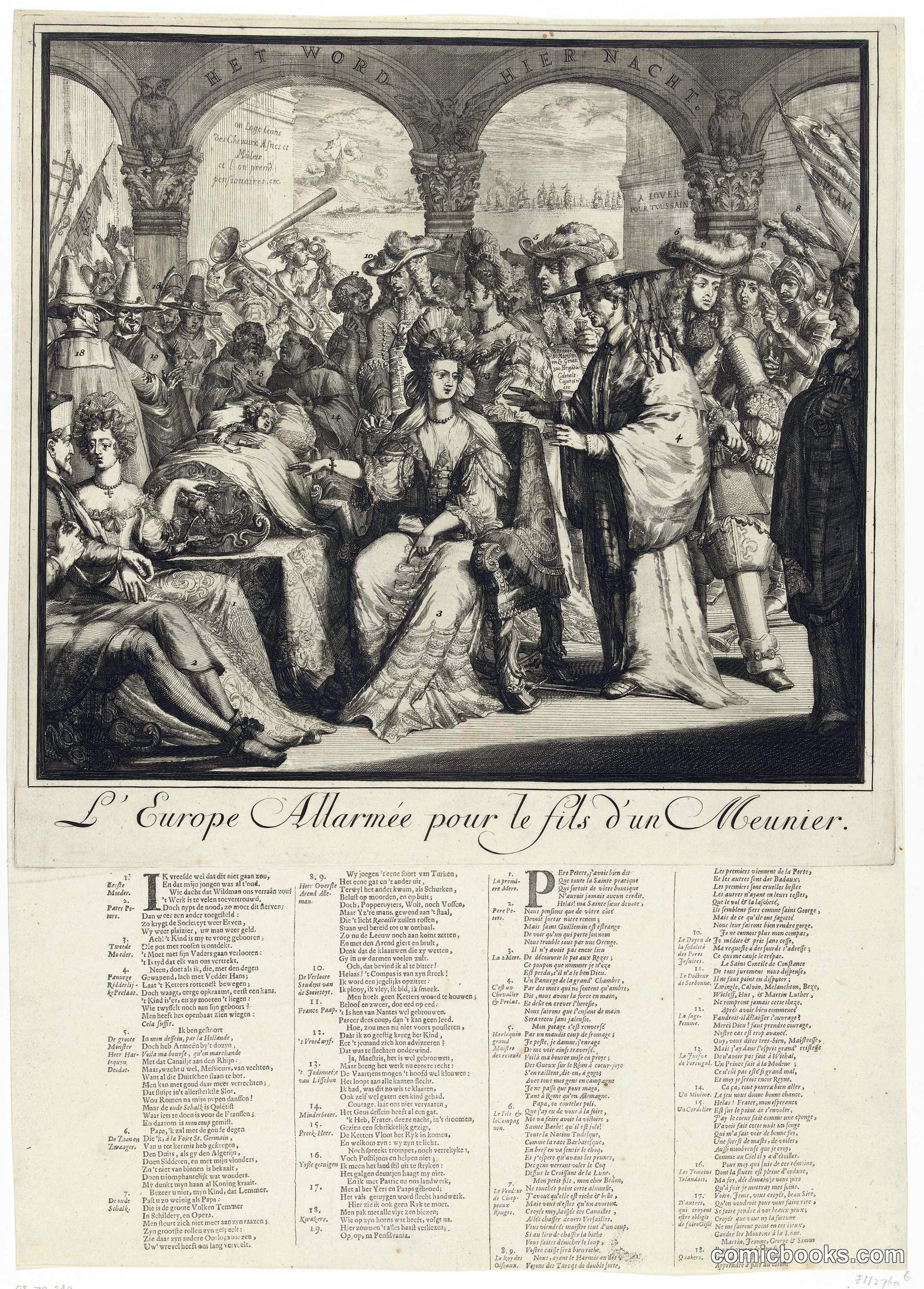L'Europe Alarmée pour le fils d'un Meunier (Europe Alarmed for the Son of a Miller)