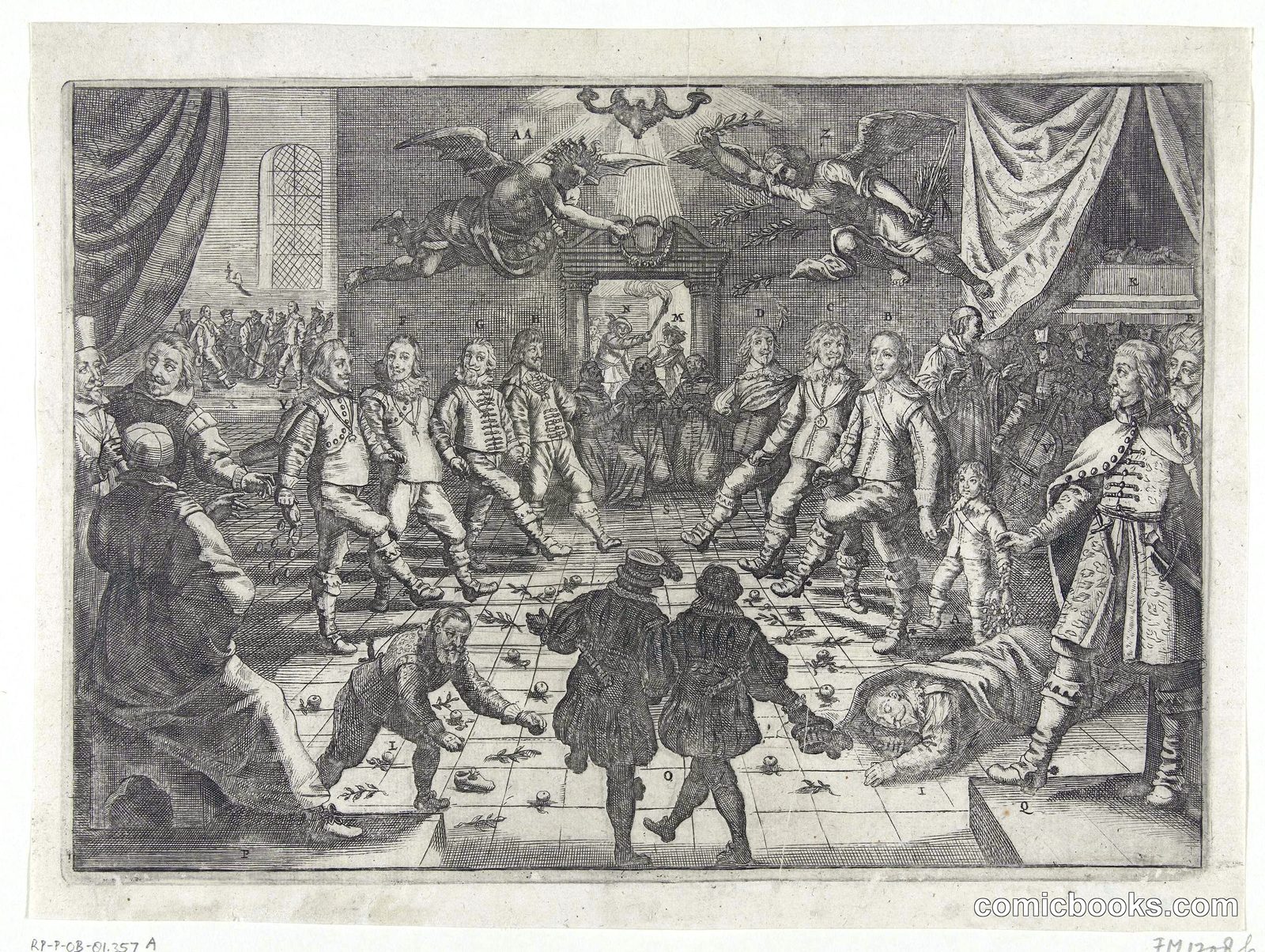 Satirical Print on Peace Negotiations with Spain