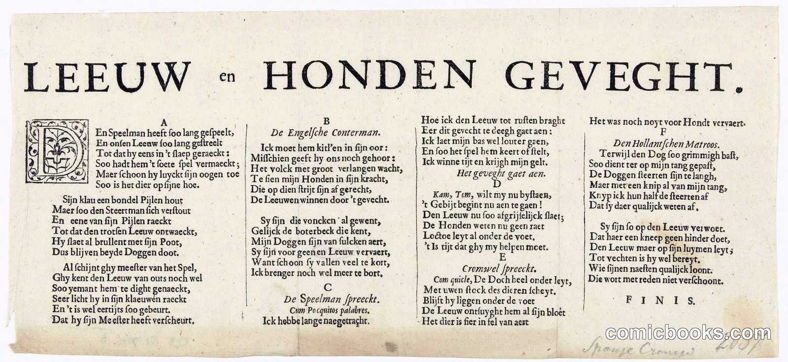 Leeuw en Honden Gevecht (Lion and Dogs Fighting)