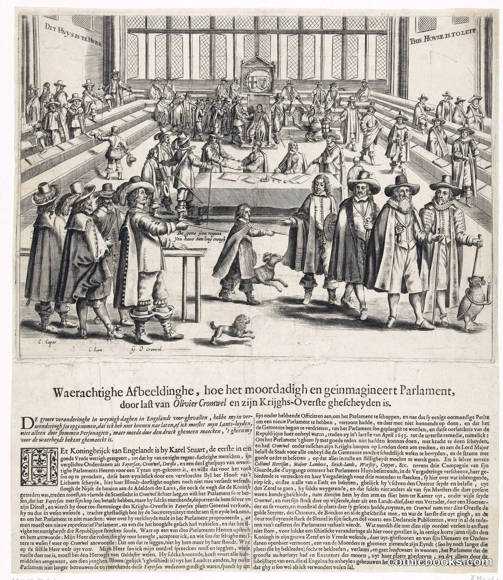 Oliver Cromwell Dismisses Parliament