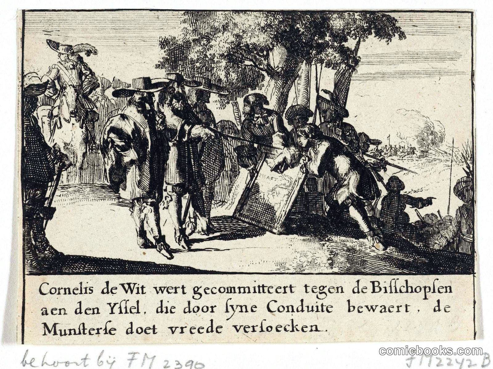 Cornelis de Witt Commissions Peace with the Bishop of Münster