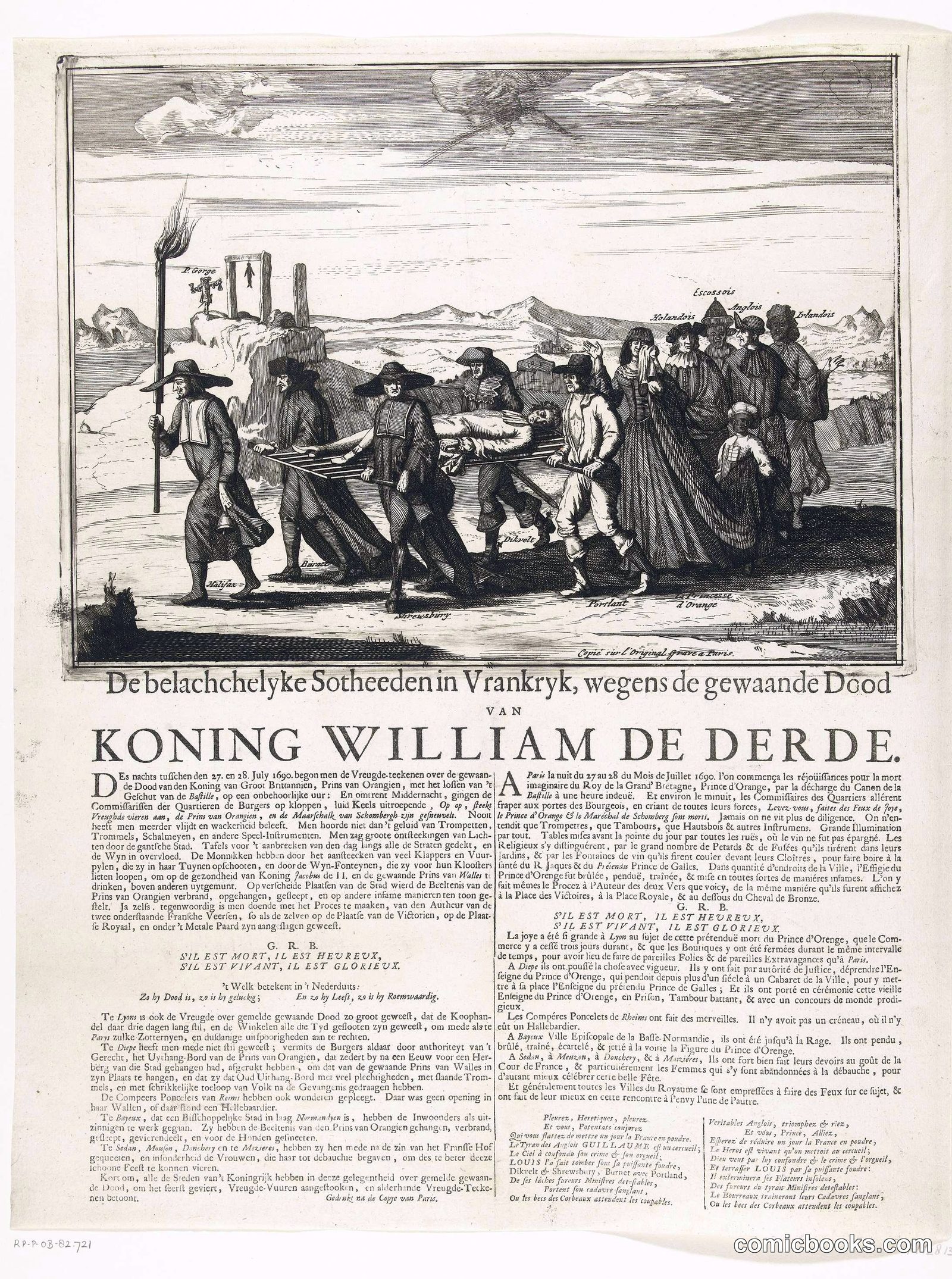 The Alleged Death of King William III in France