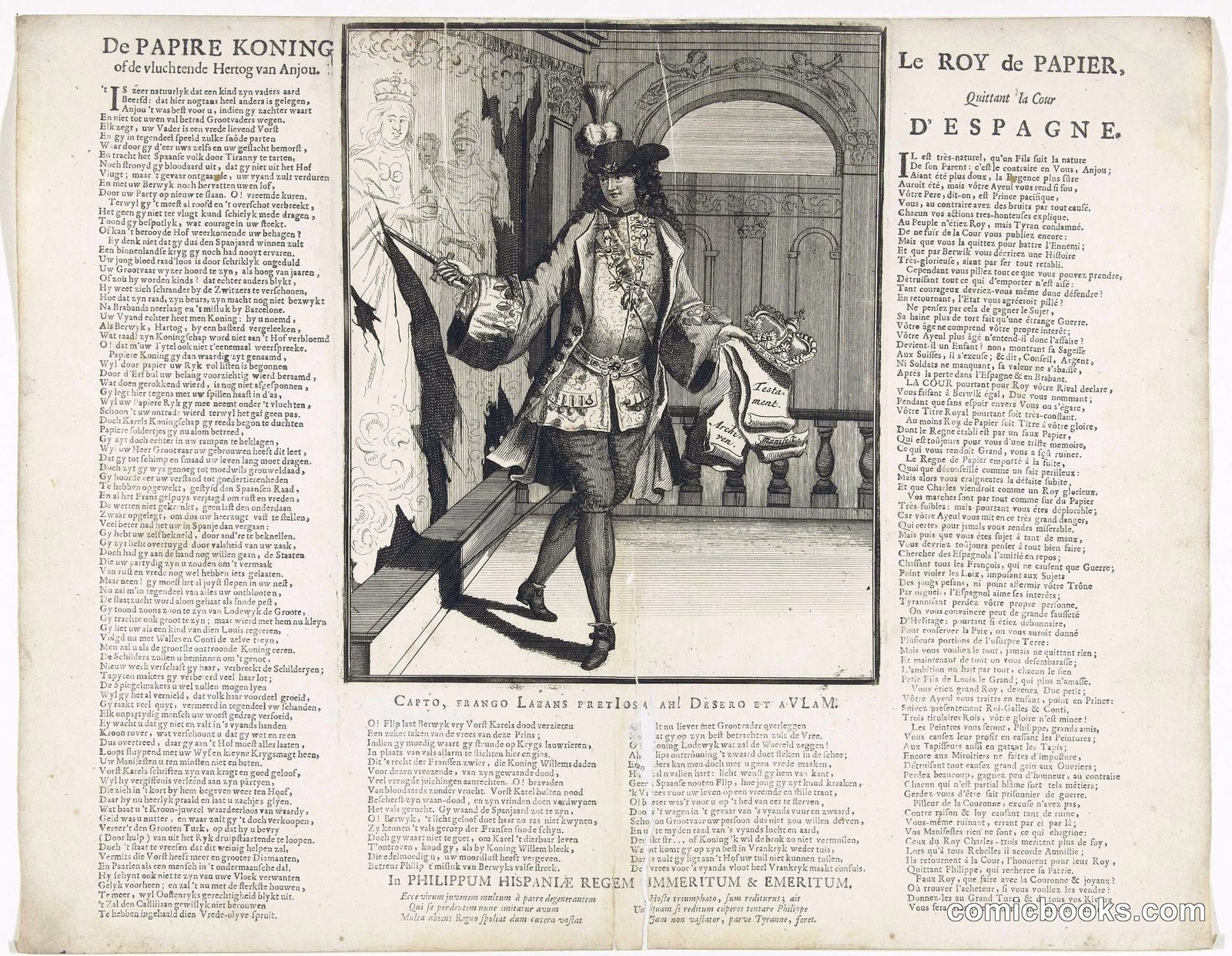 Philip V's Flight from the Spanish Court