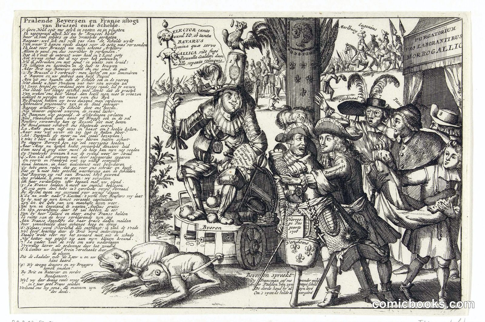 Aftocht van de keurvorst van Beieren en de Fransen (The Retreat of the Elector of Bavaria and the French)