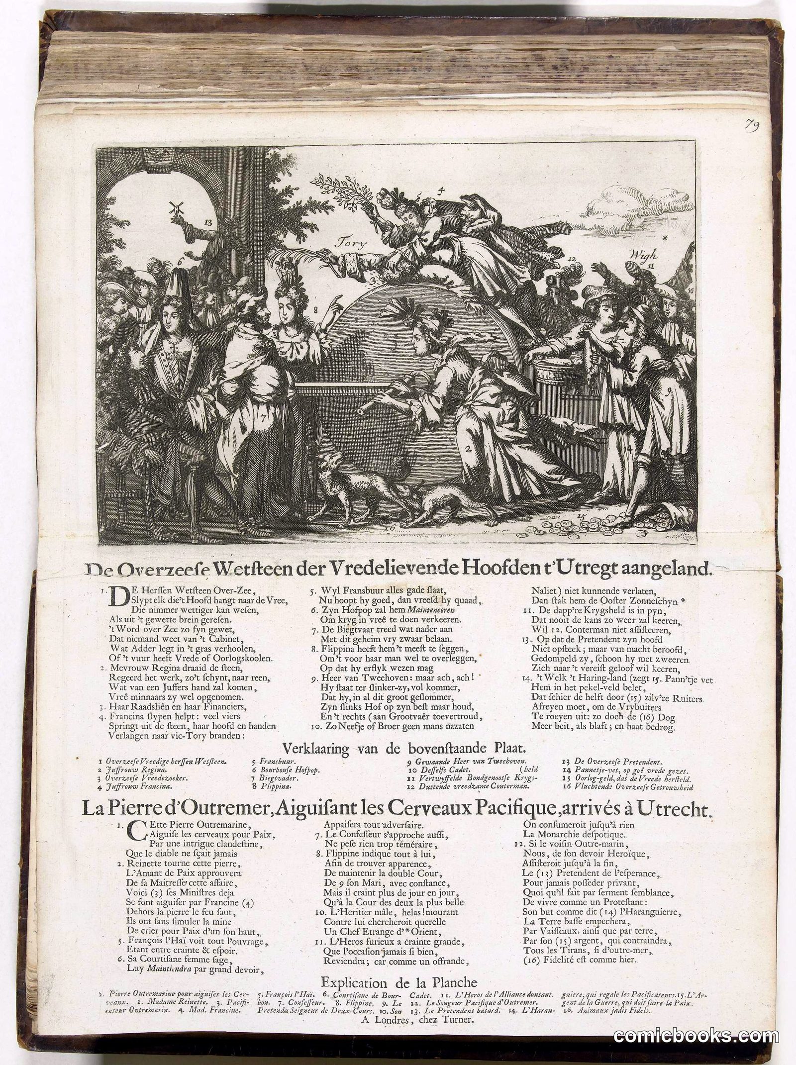 Satirical Print on the Peace of Utrecht