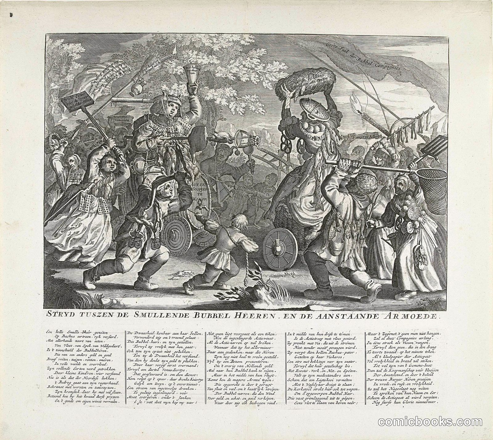 Battle Between Smullende Bubbel and Armoede (Poverty)