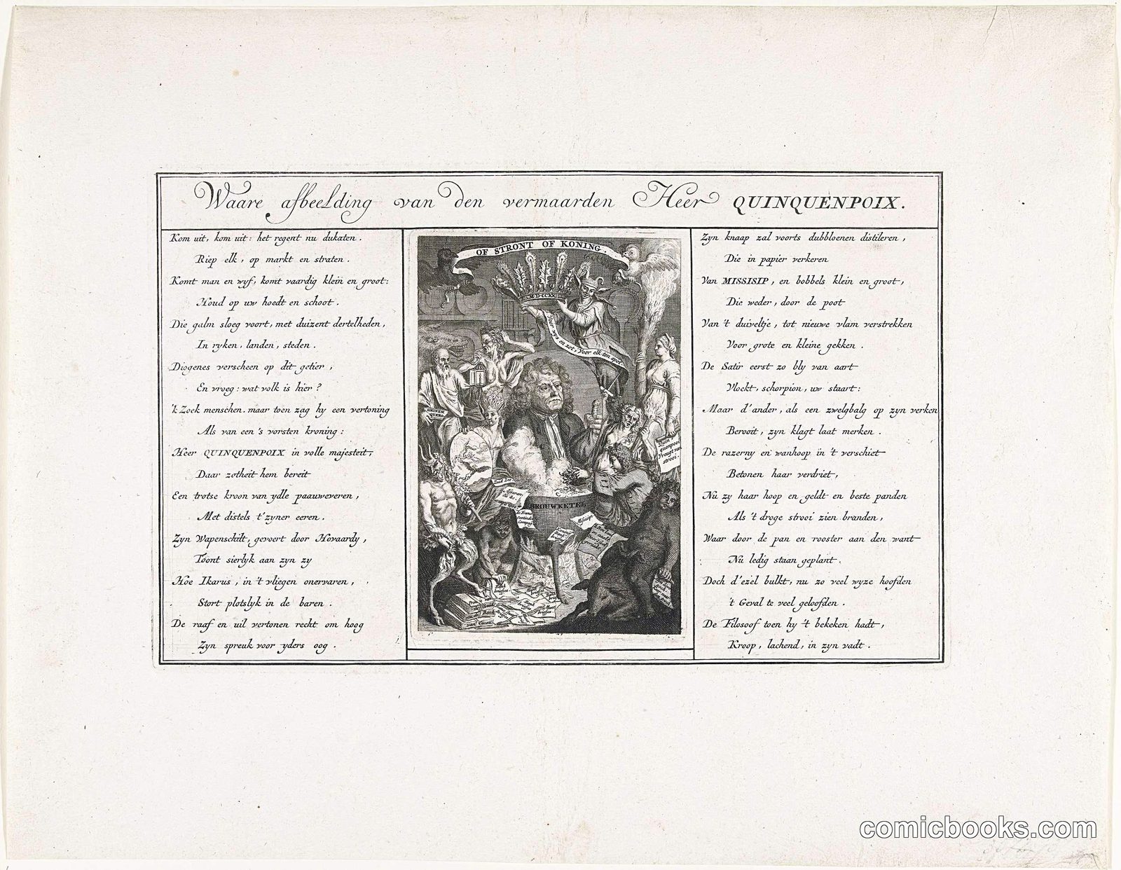 Ware afbeelding van de heer Quinquempoix