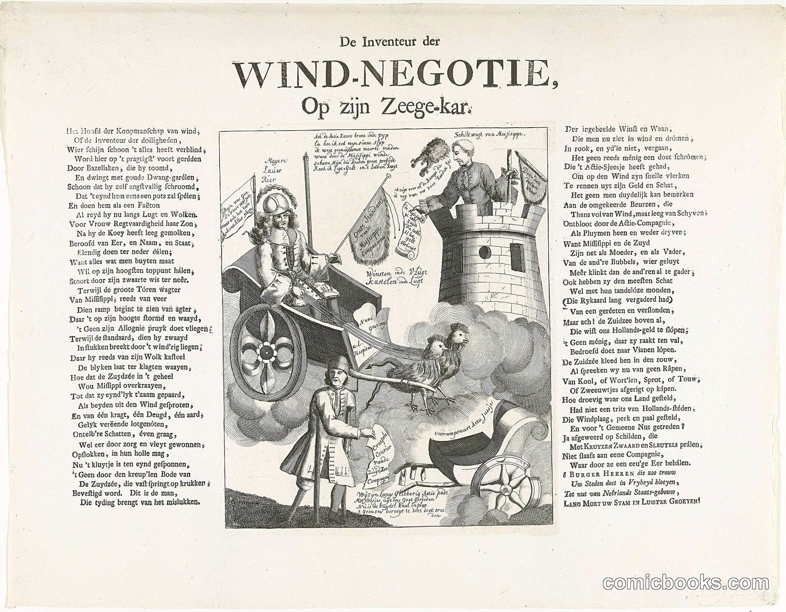 De Inventeur der Wind-Negotie, Op zijn Zeege-kar
