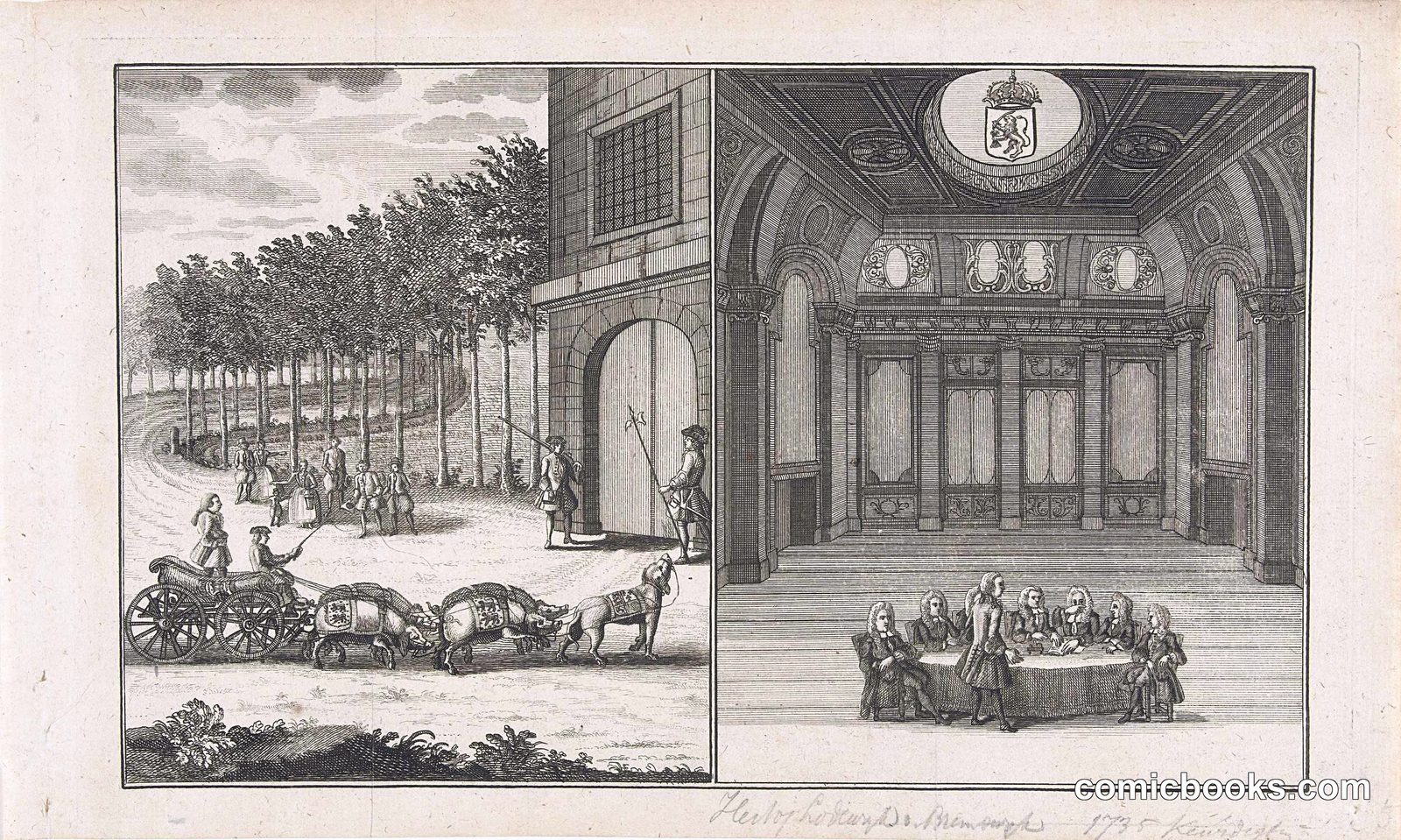 Print on Prince William IV's Attempts to Become Stadtholder
