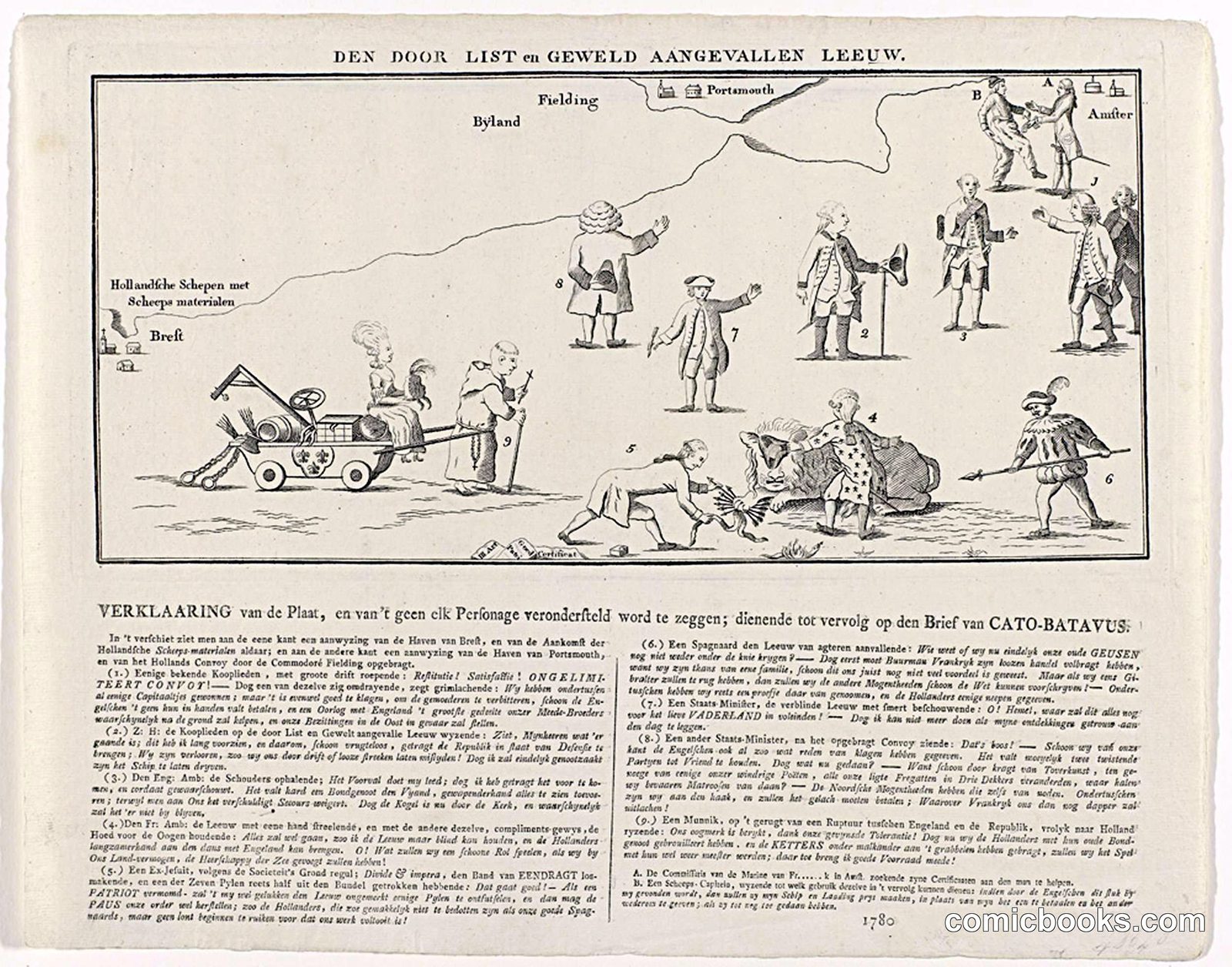 The Dutch Lion Attacked by Cunning and Force