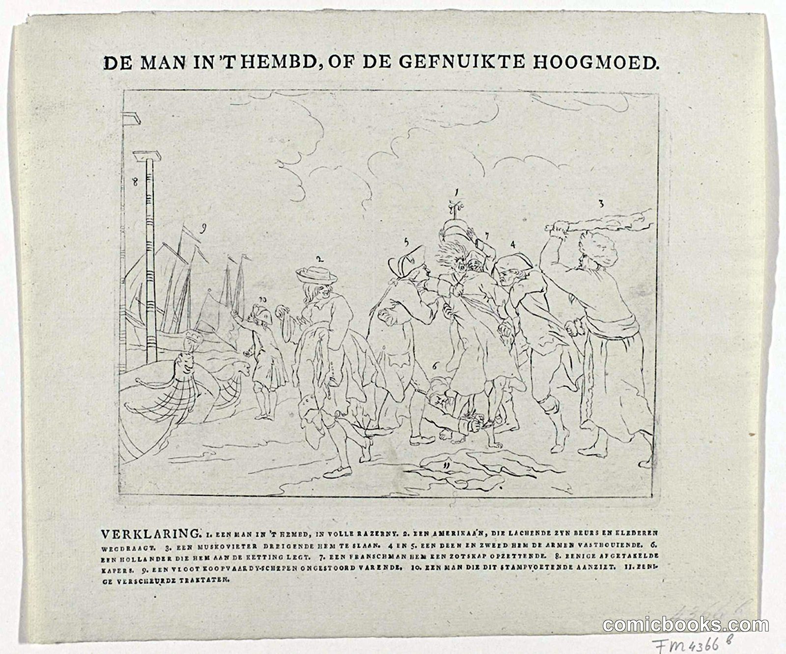 De Man in 't Hembd, of de Gefnuikte Hoogmoed (The Man in His Shirt, or Deflated Pride)