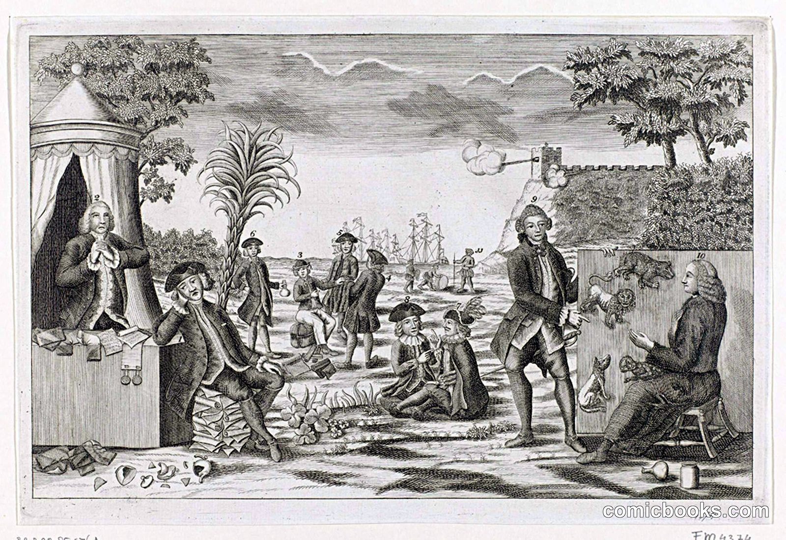Political Satire on Anglo-American-Dutch Relations