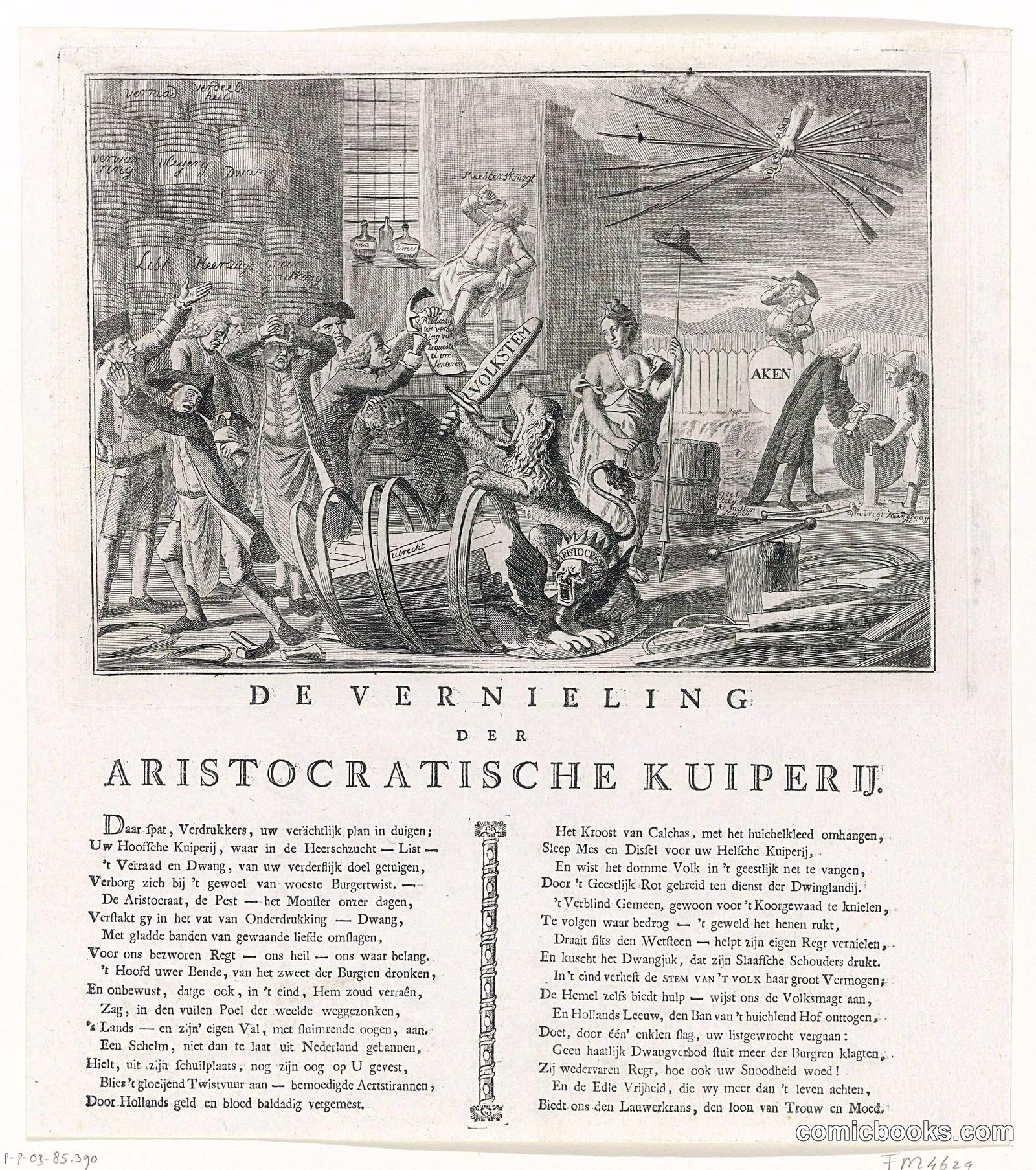 Devernieling der Aristocratische Kuiperij (The Ruin of Aristocratic Cooper-Work)