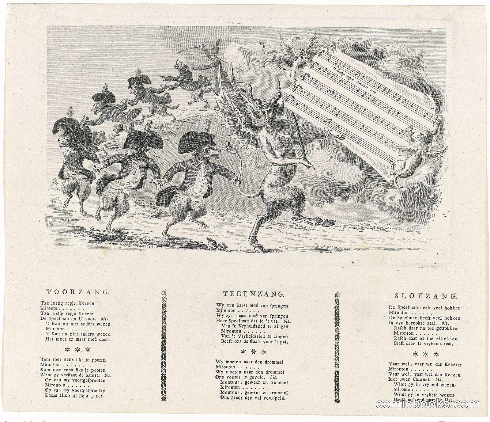 Keeshonden dansen op muziek van de Duivel (Dogs Dancing to Devil's Music)