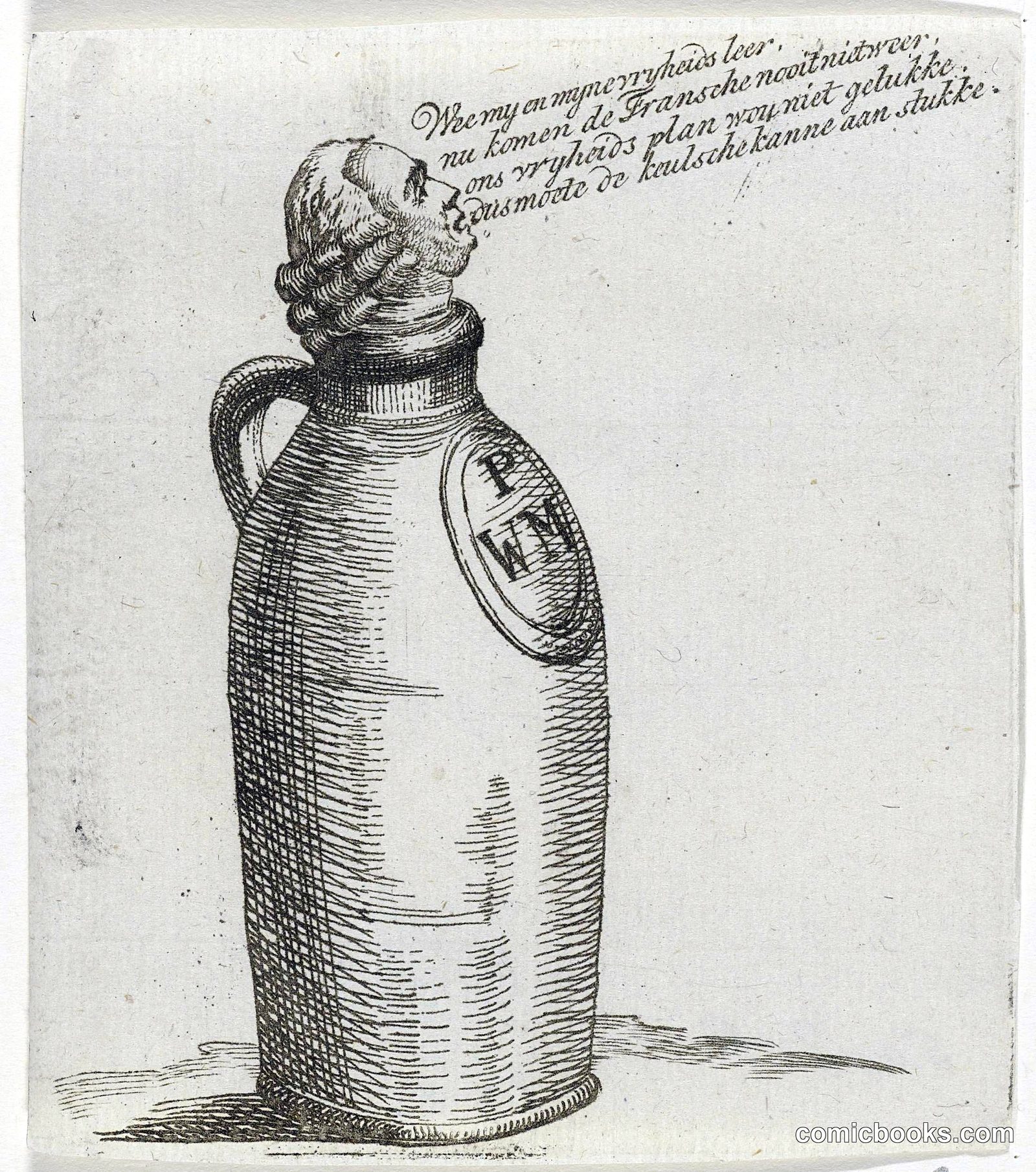 Spotprent op Pieter Witmond