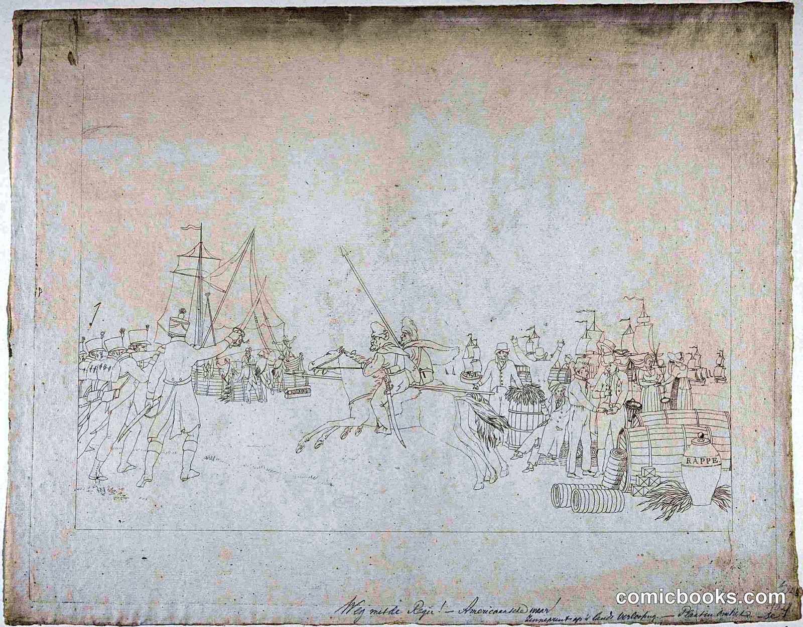 Satire on French Customs, 1813