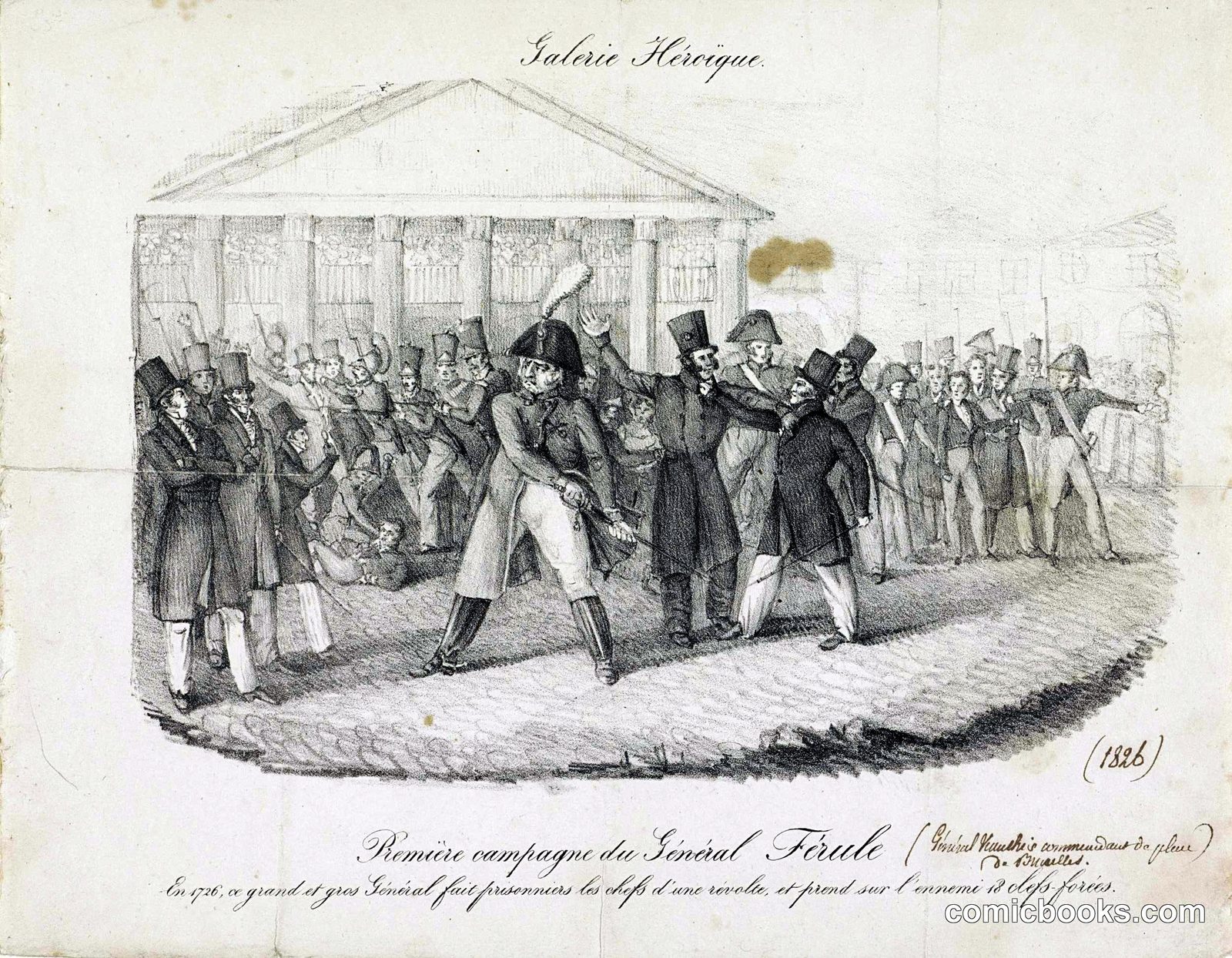 Satirical Scene of General Forêt's Final Campaign, 1826