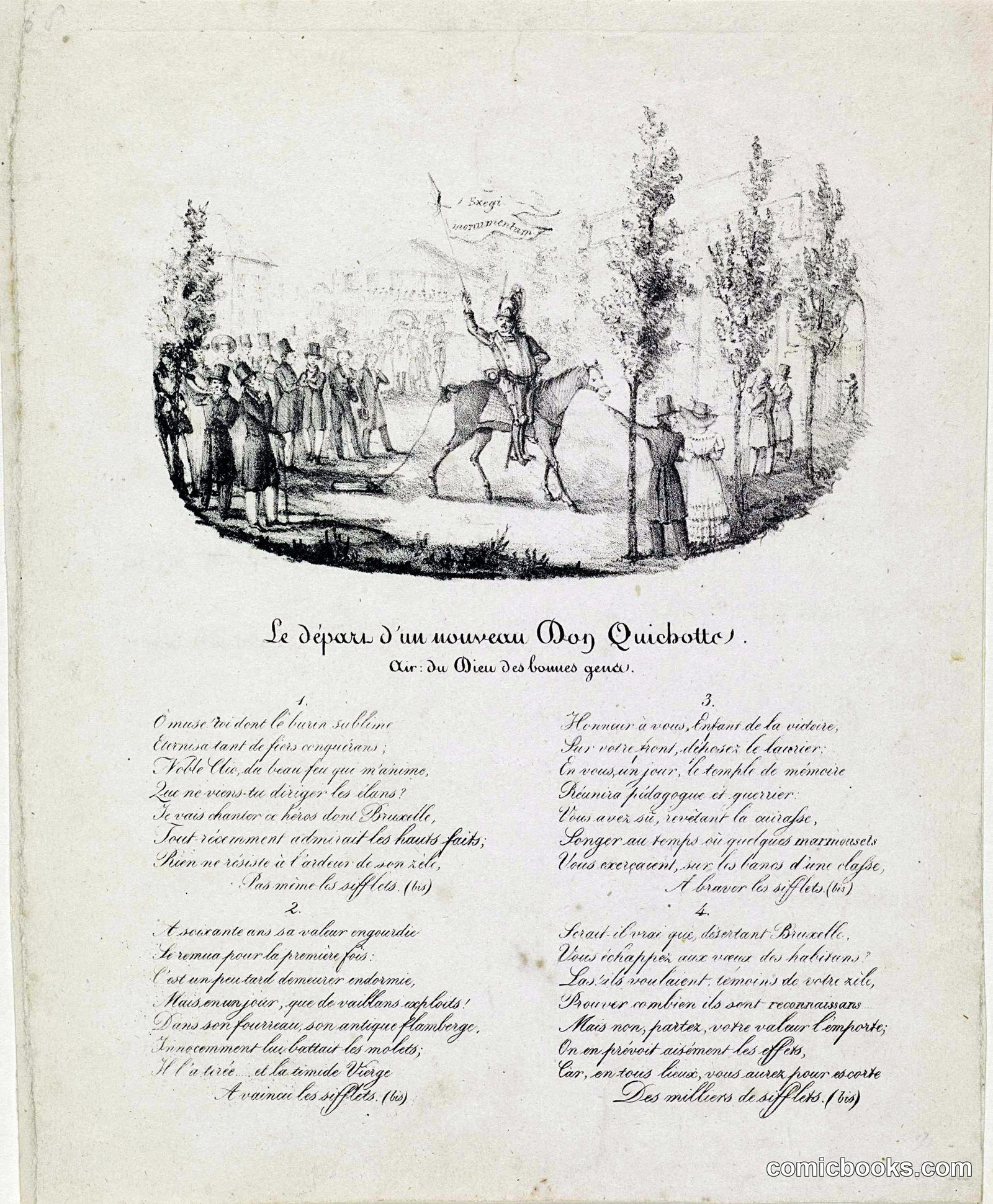 Le Départ d'un nouveau Don Quichotte