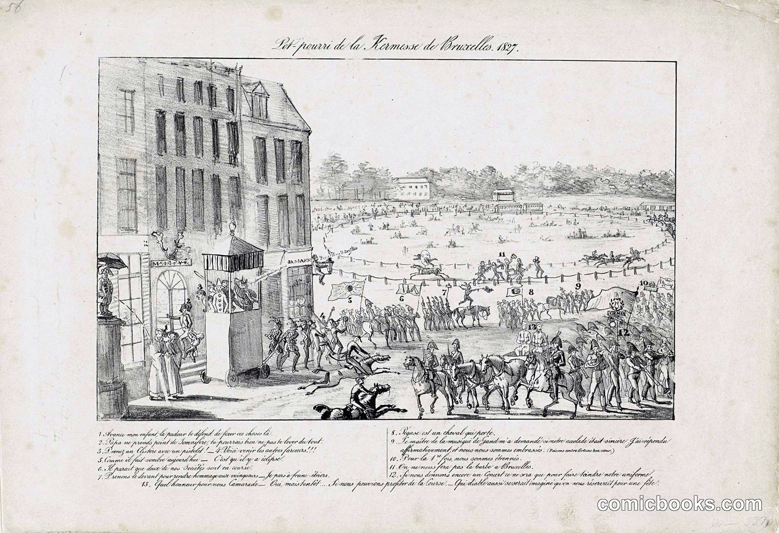 View of the Festivities at the Brussels Fair, 1827