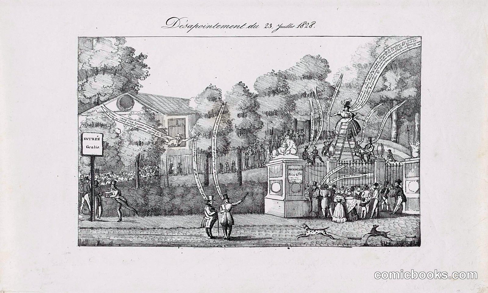 Disappointment at the Postponed Balloon Ascent of Elisa Garnerin, 1828