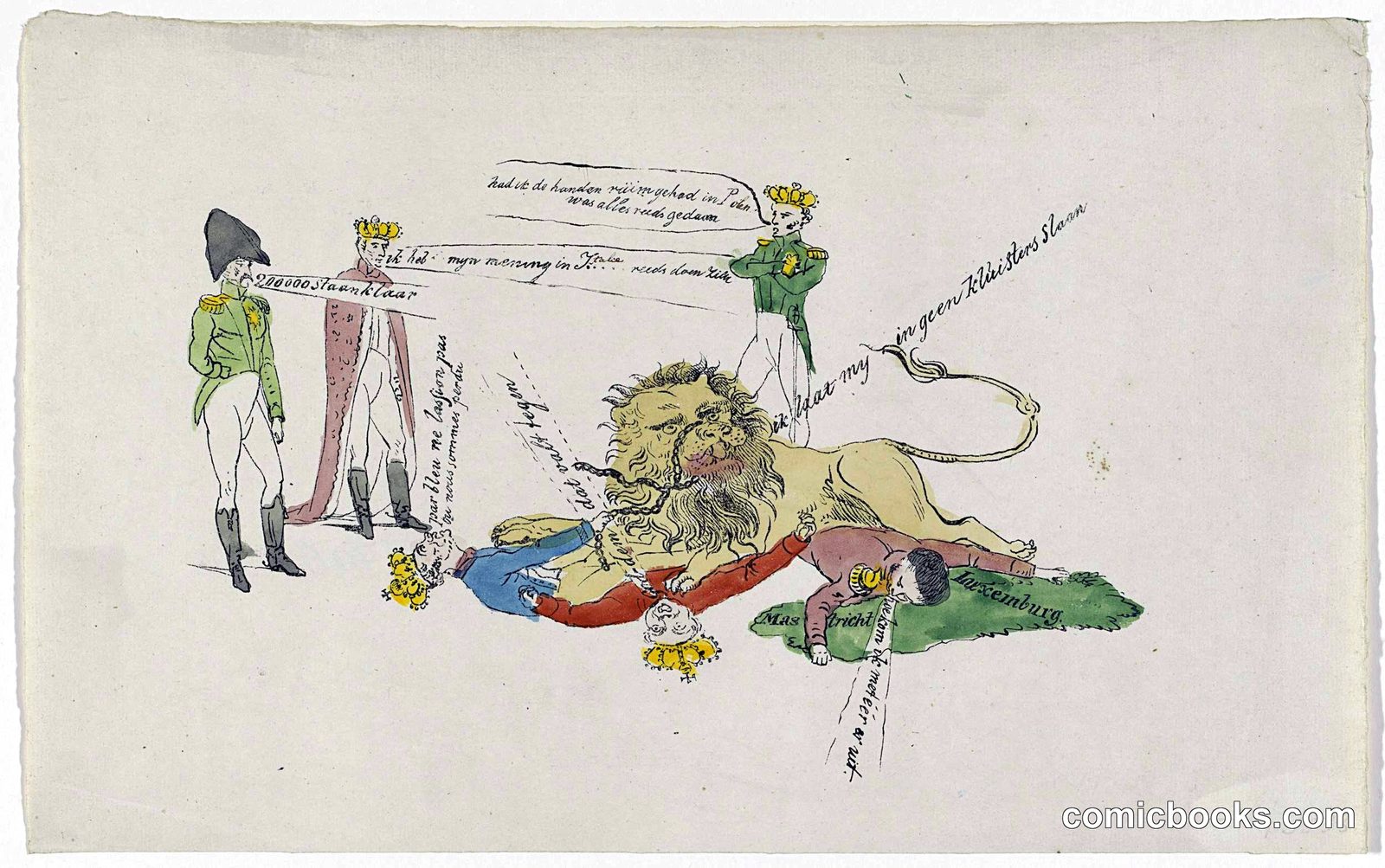 Political Satire on the Dutch-Belgian Conflict, 1831