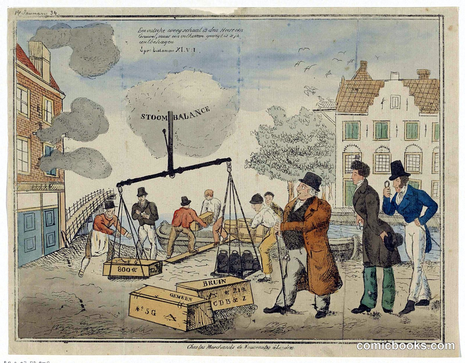 A Scales of Justice: Satire on the Fraud of C. de Bruyn & Sons