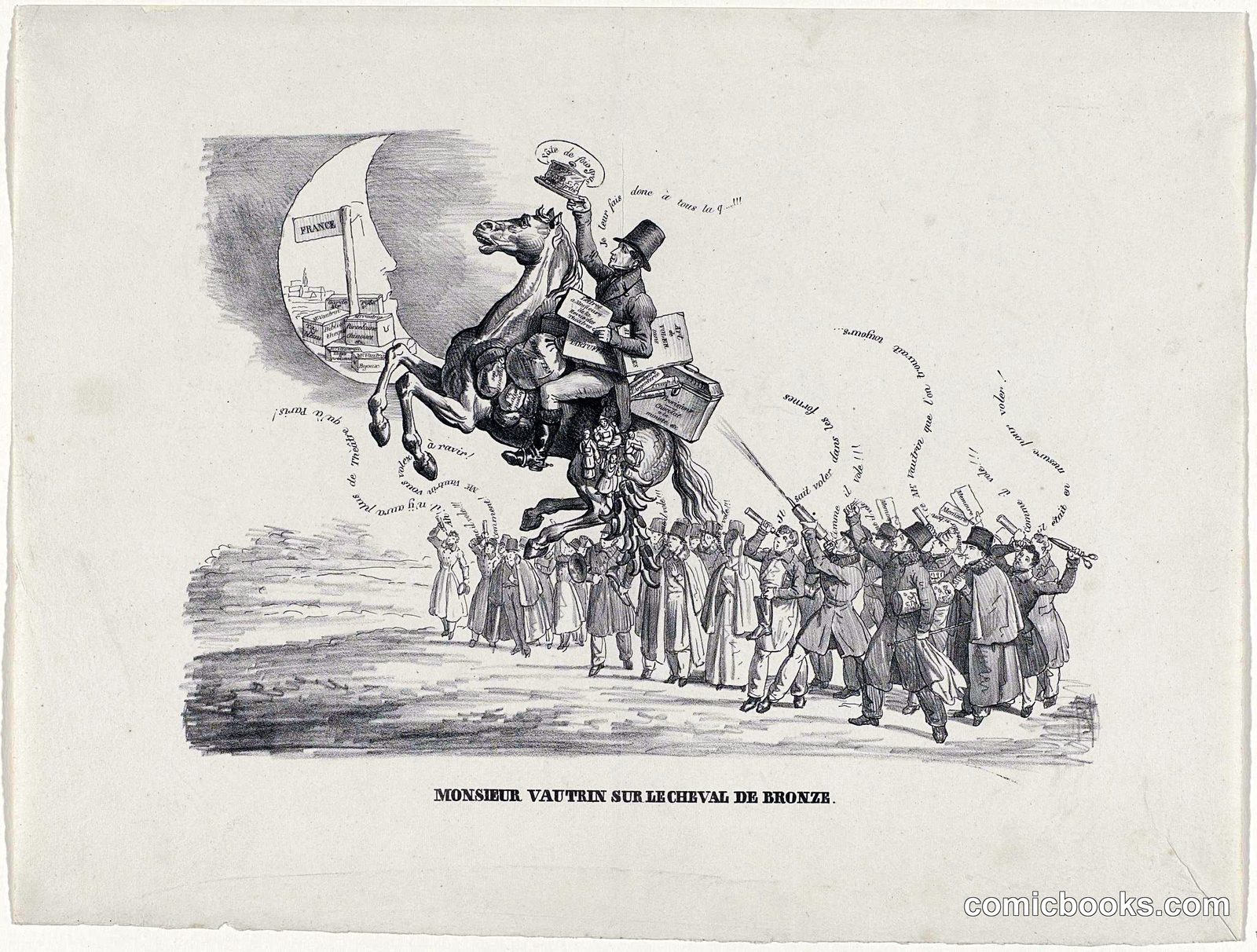 Monsieur Vautrin on the Bronze Horse