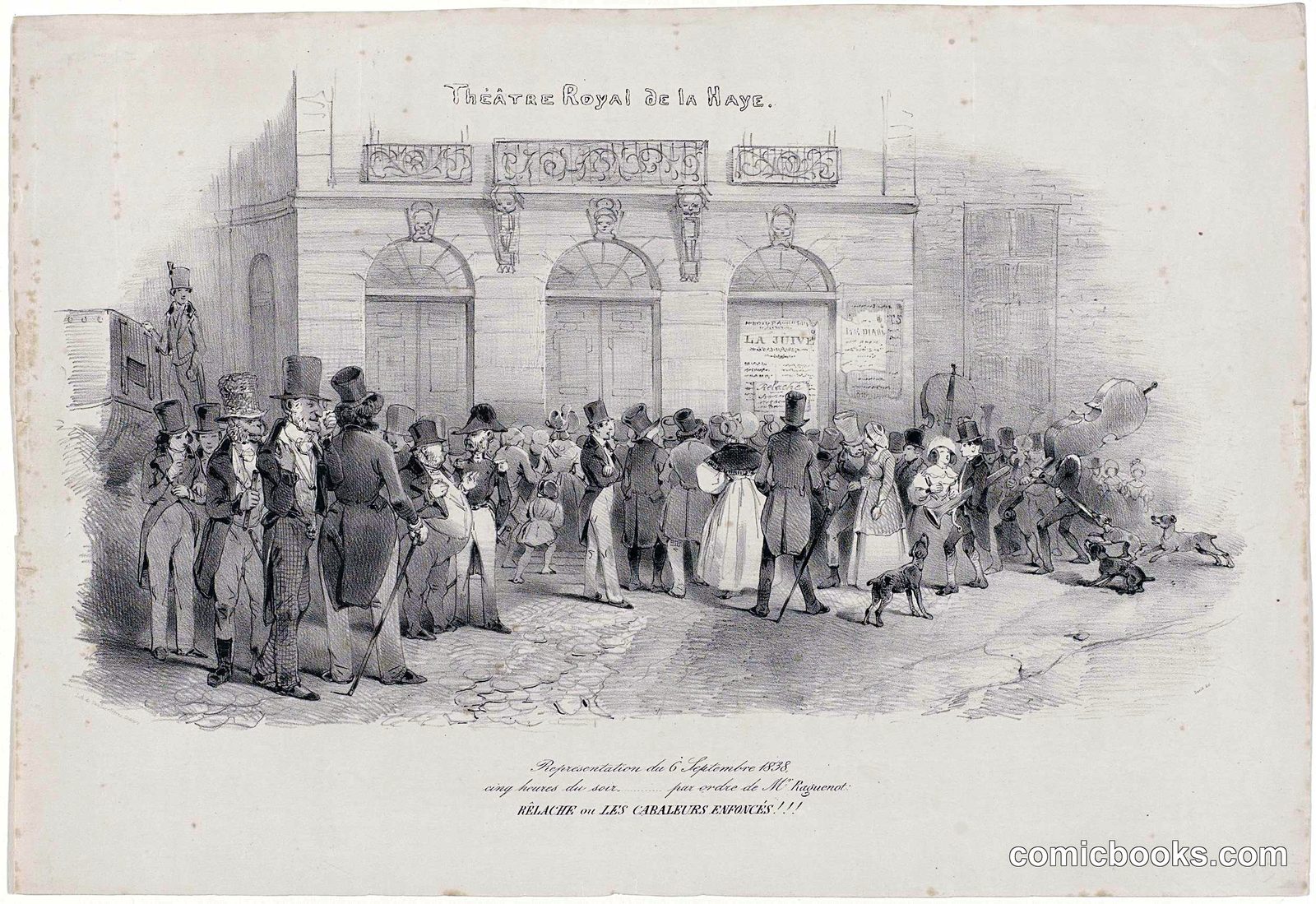 Théâtre Royal de la Haye: Demonstration at the Opera House