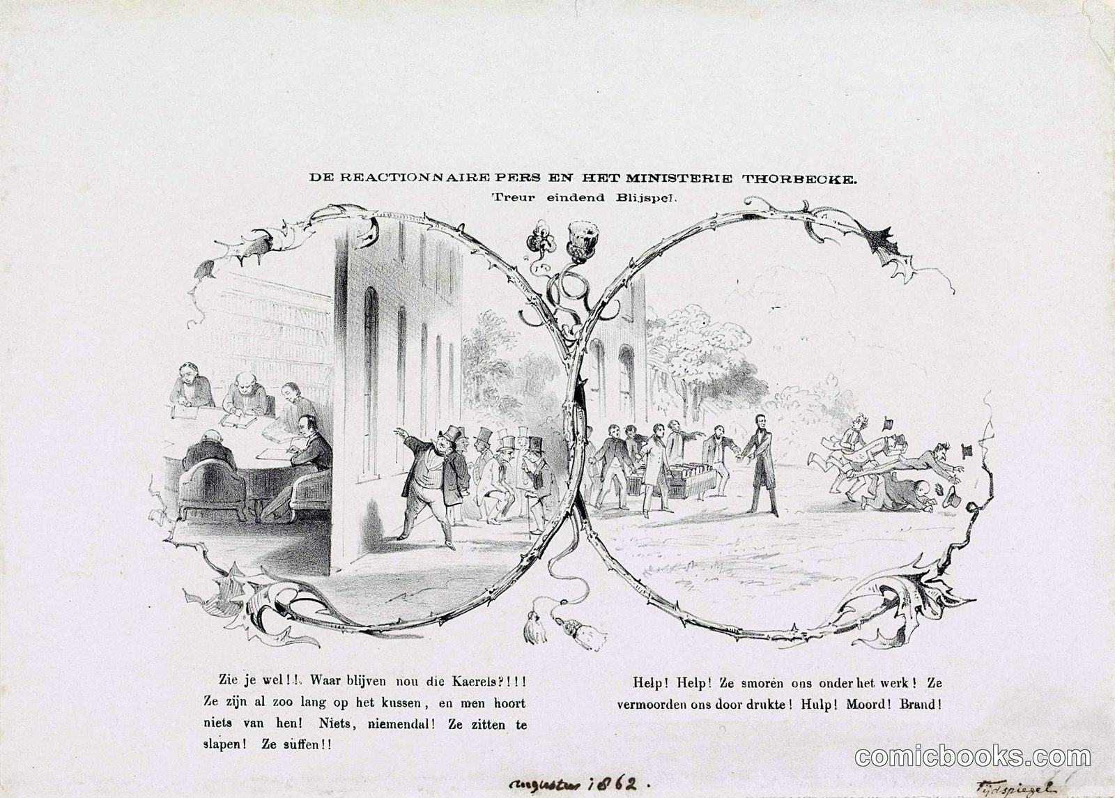 De Reactionnaire pers en het ministerie Thorbecke