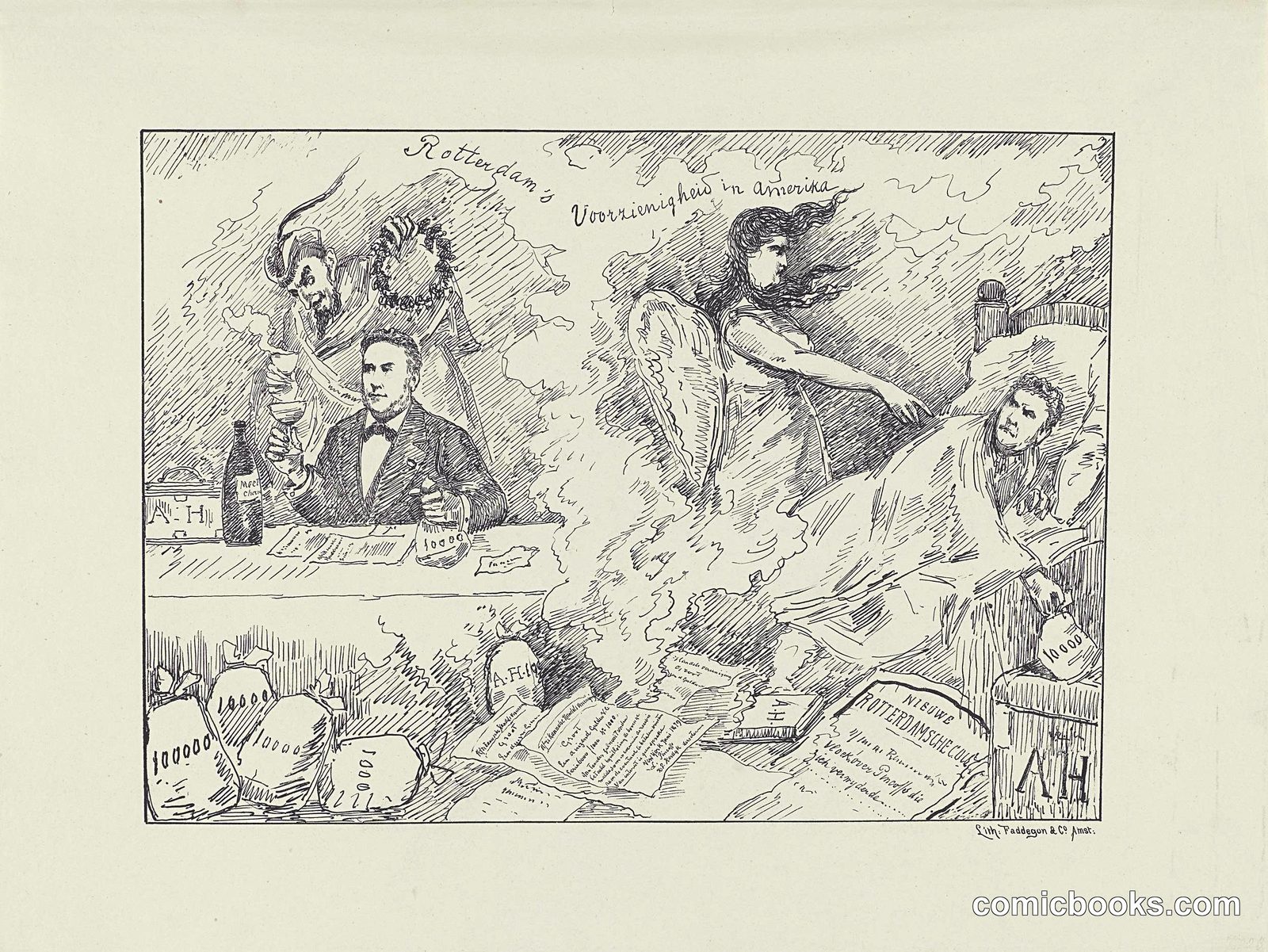 Political Cartoon on Lodewijk Pincoffs