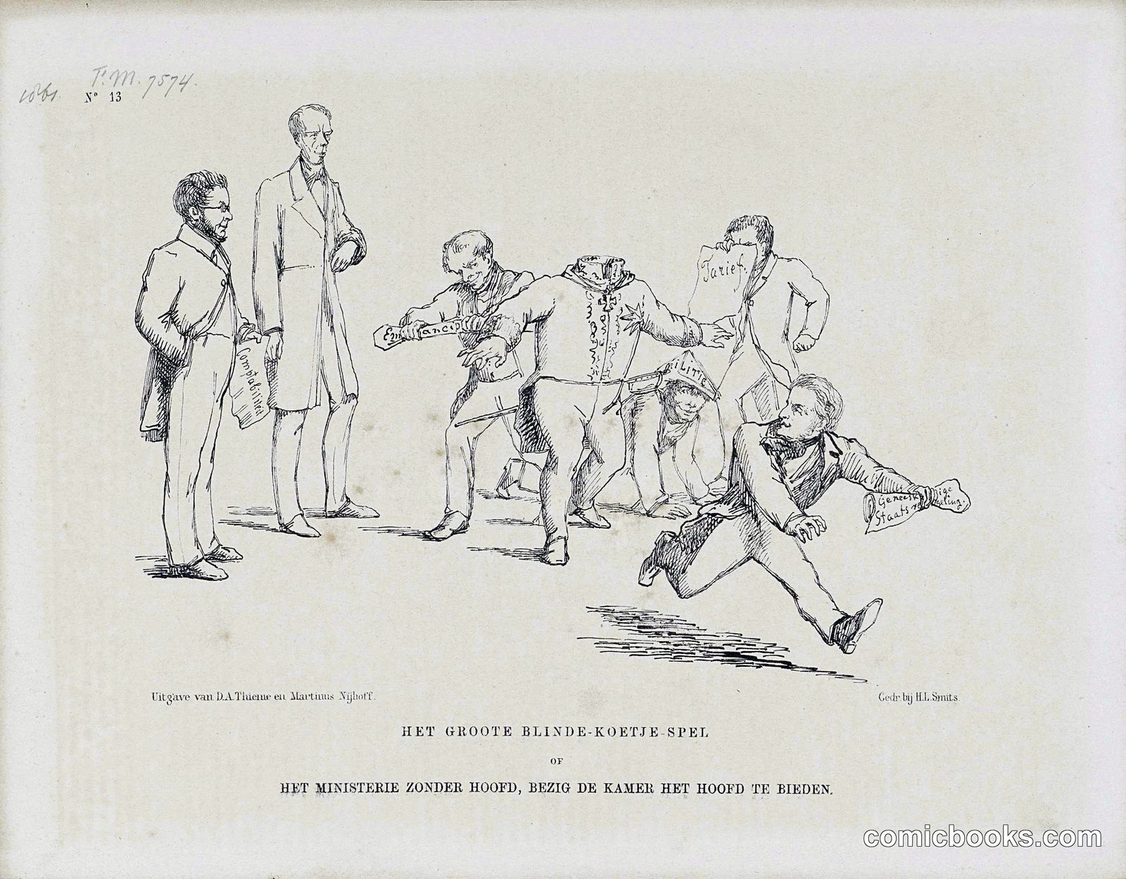 Het Groote Blinde-Koetje Spel (The Great Blind Man's Buff Game)